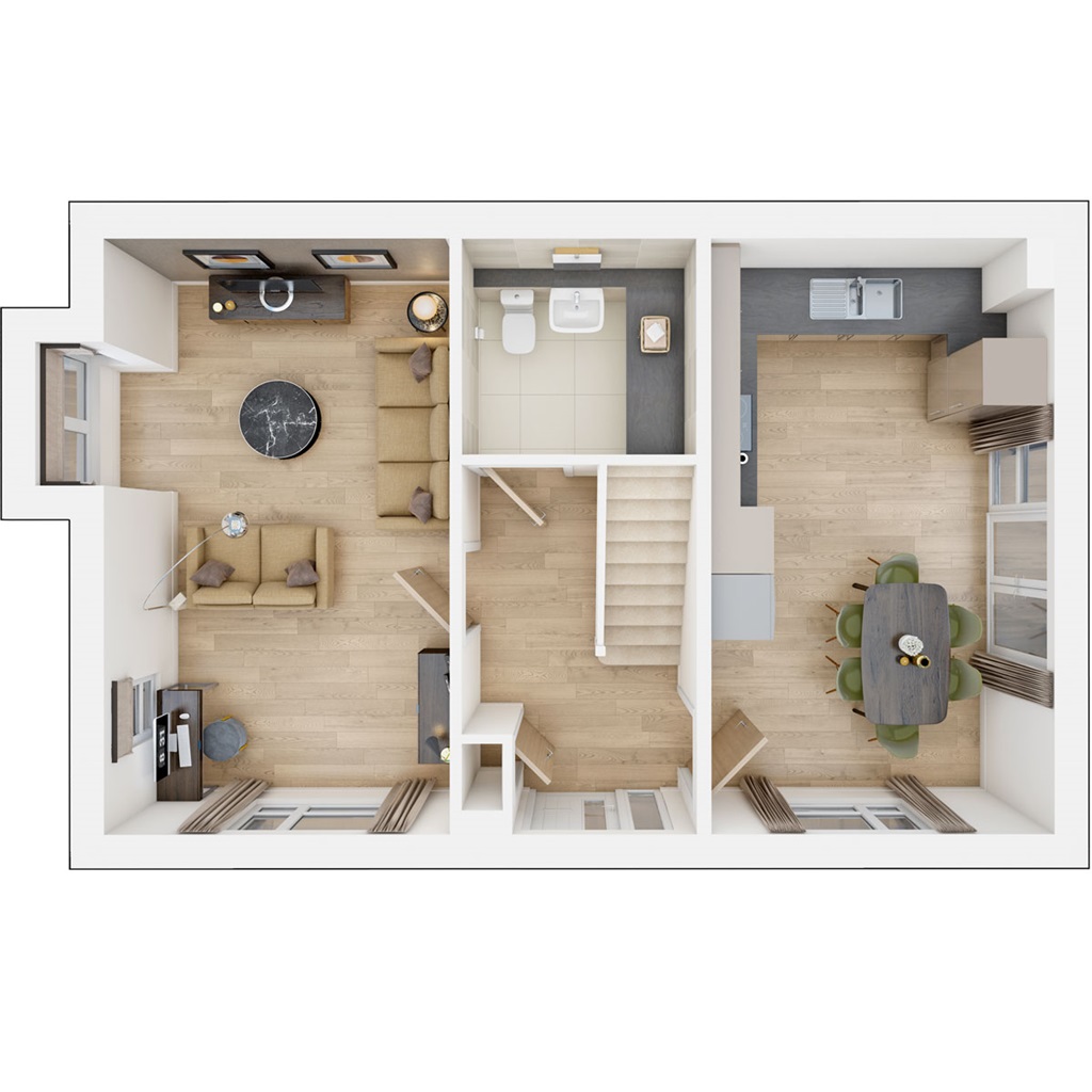 The Aynesdale - Plot 155, Chaulden Meadows, Long Chaulden, Hemel Hempstead floorplan