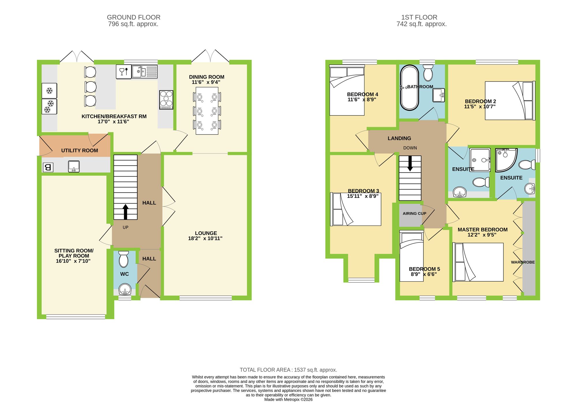 9 Coed Y Broch, Pontypridd floorplan