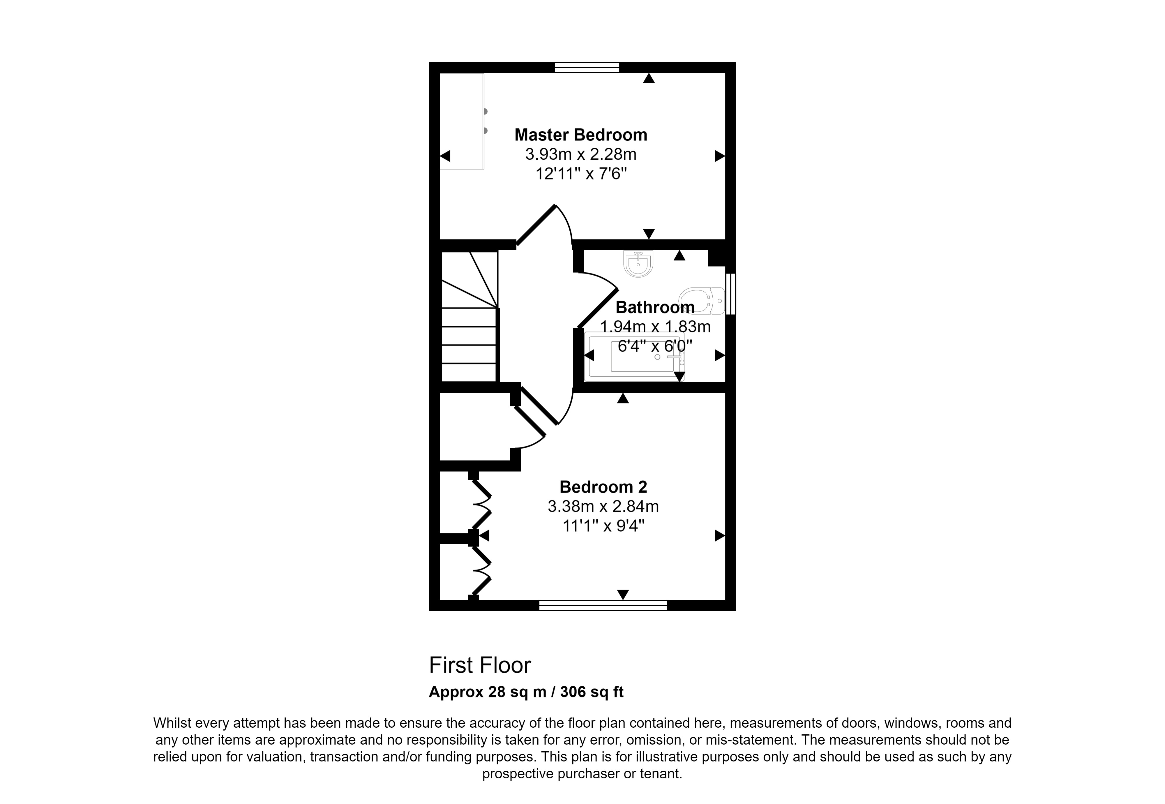 24, Campbell Drive, Leamington Spa floorplan