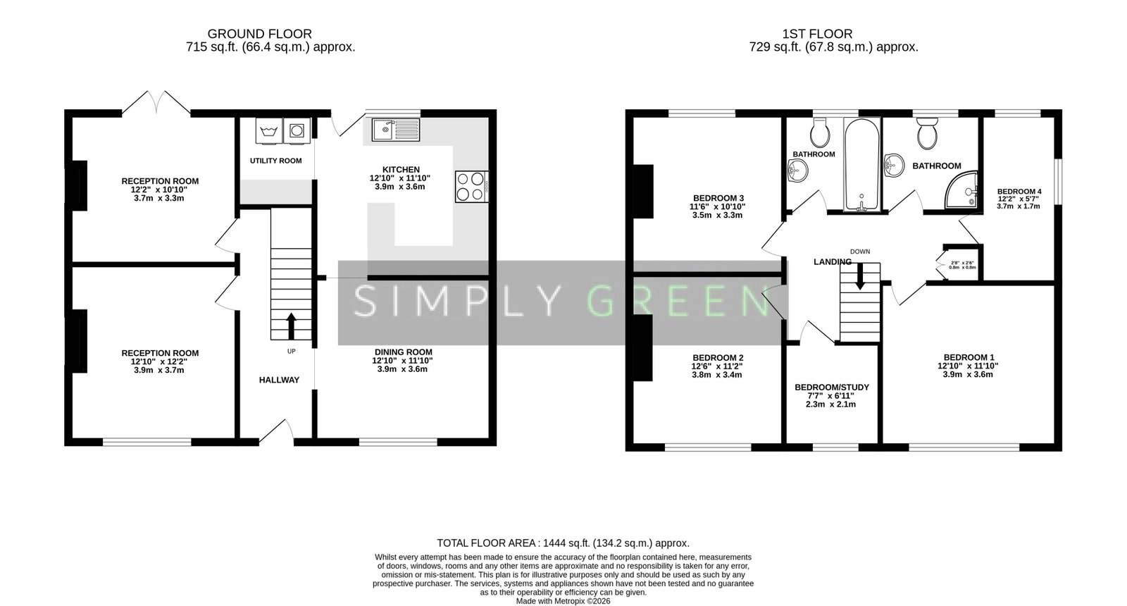 29, Sherwell Rise South, Torquay floorplan