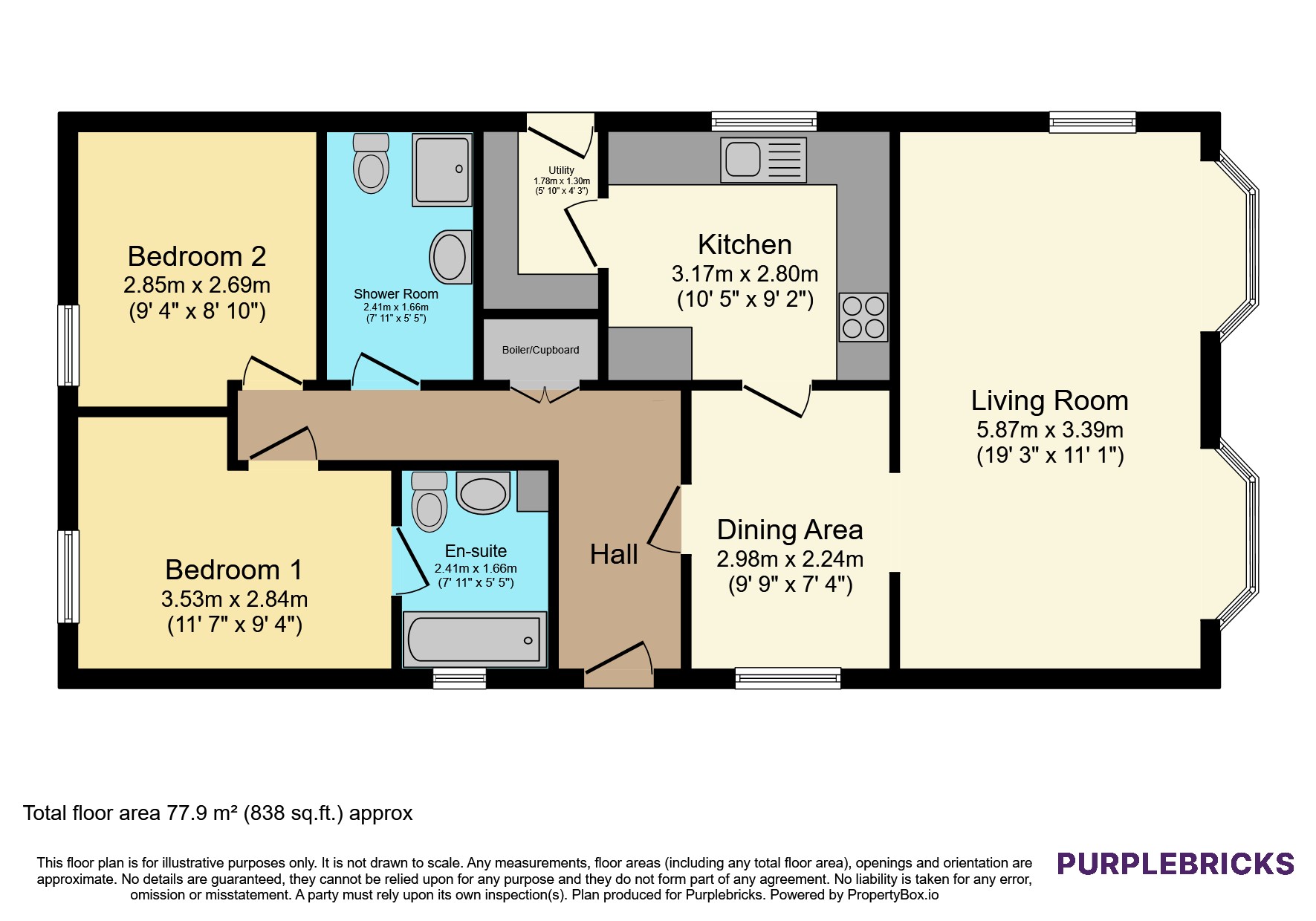Little London, Longhope floorplan