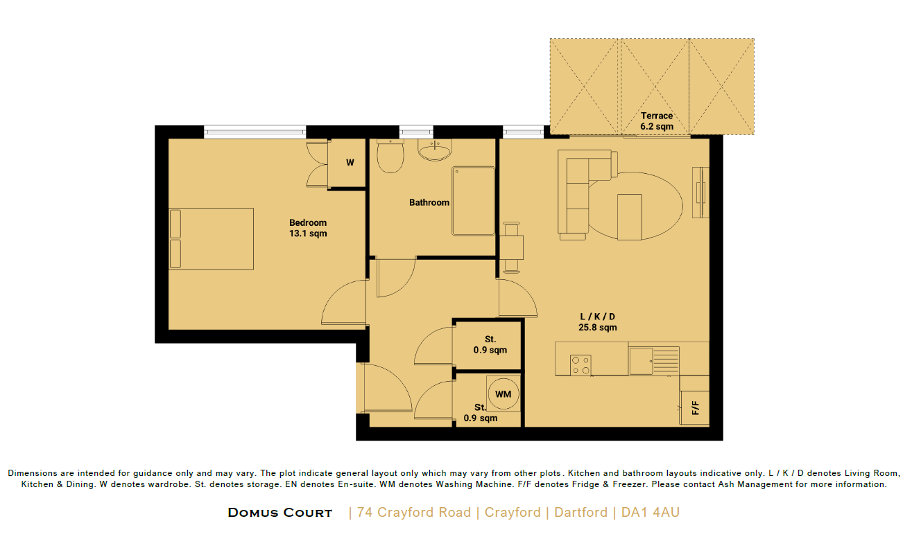 29, Domus Court, Crayford floorplan