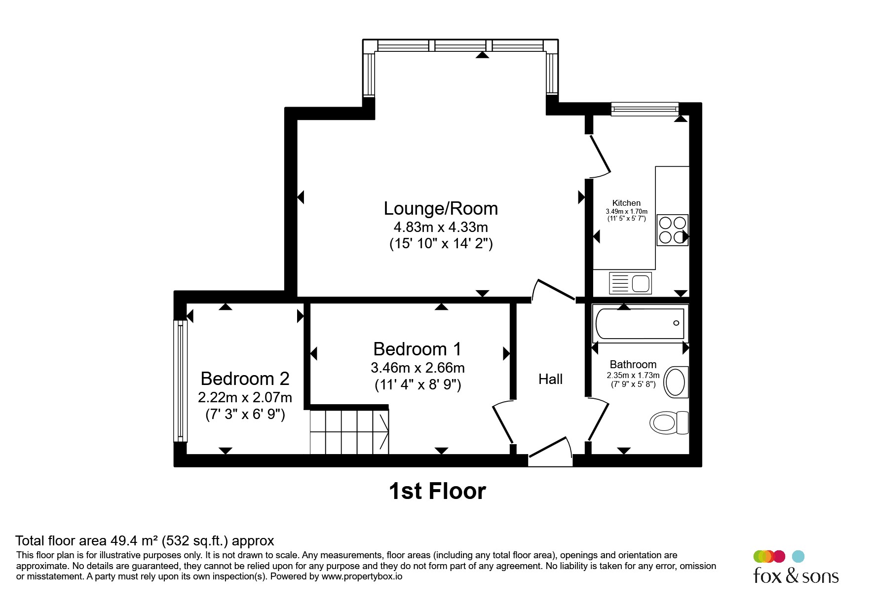 Flat 05, Dyke Road Mansions, 144-146, Dyke Road, Brighton floorplan
