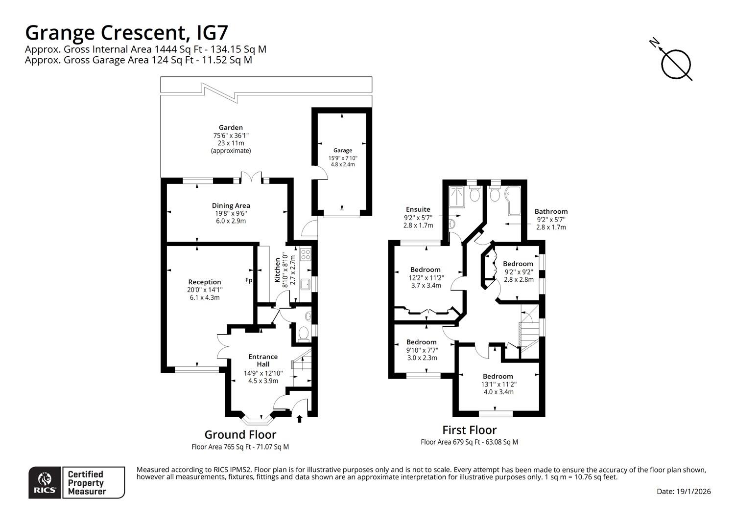 54, Grange Crescent, Chigwell floorplan