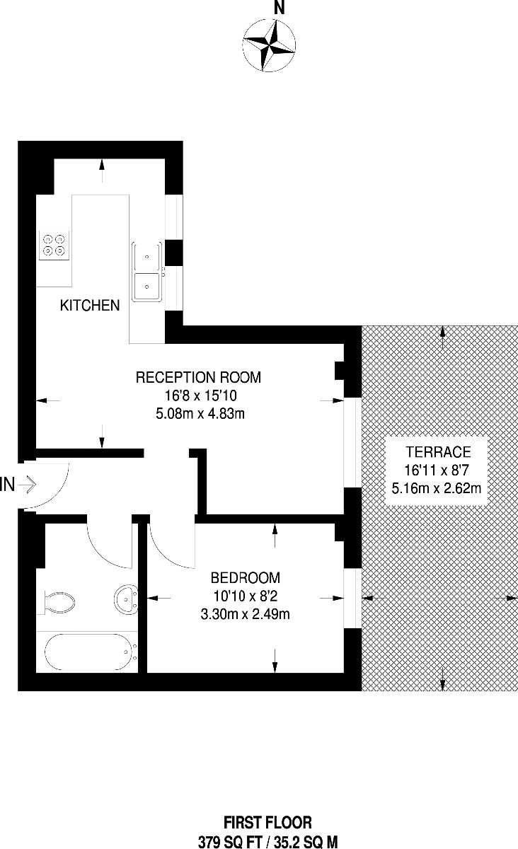 1 Bedrooms Flat to rent in Boston Place, London NW1