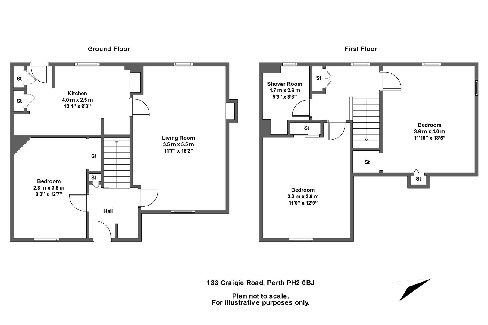 Craigie Road, Craigie, Perth PH2, 3 bedroom semidetached house for