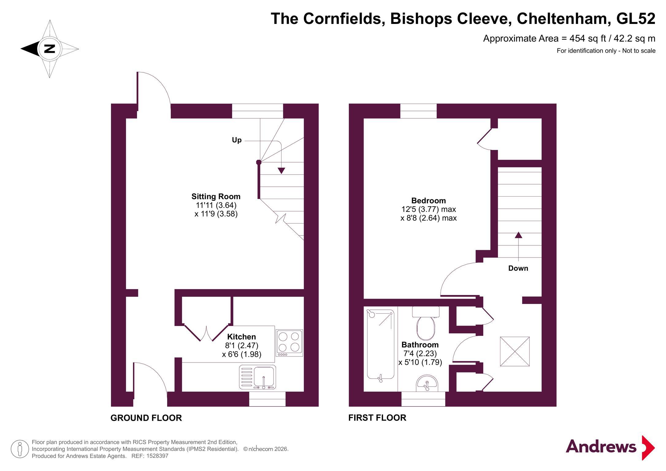 The Cornfields, Cheltenham floorplan