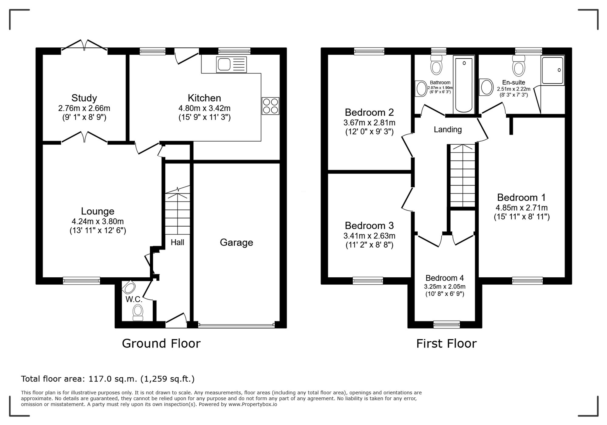 20 Ynys Y Gored, Port Talbot floorplan