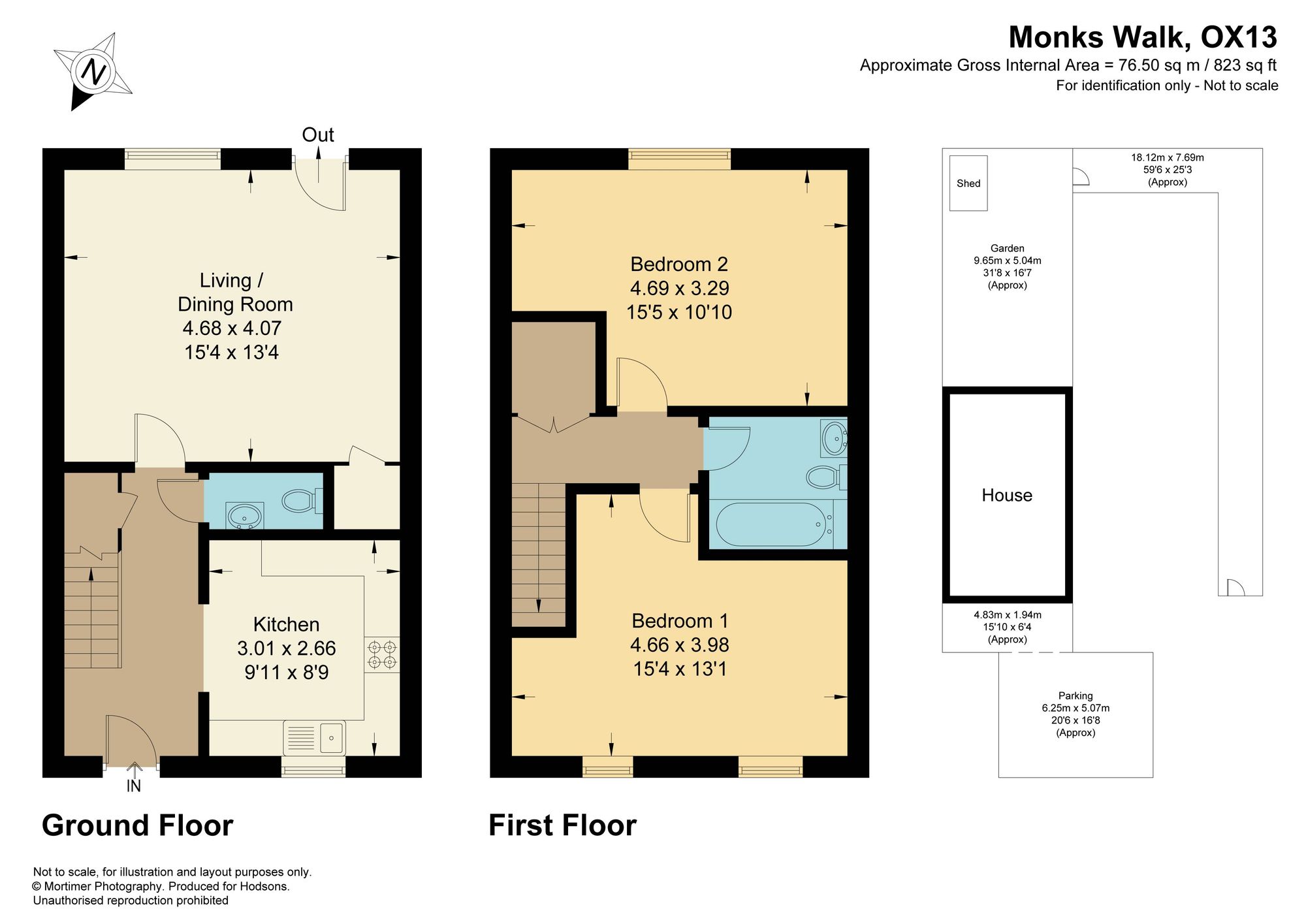 24, Monks Walk, Marcham, OX13 floorplan