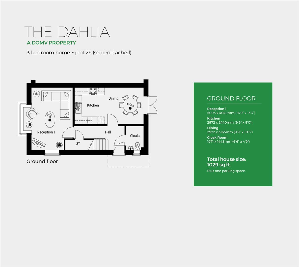 Plot 26, Dhalia, Severn Meadows, Upton Upon Severn floorplan