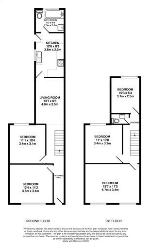 7, Letty Street, Cardiff floorplan
