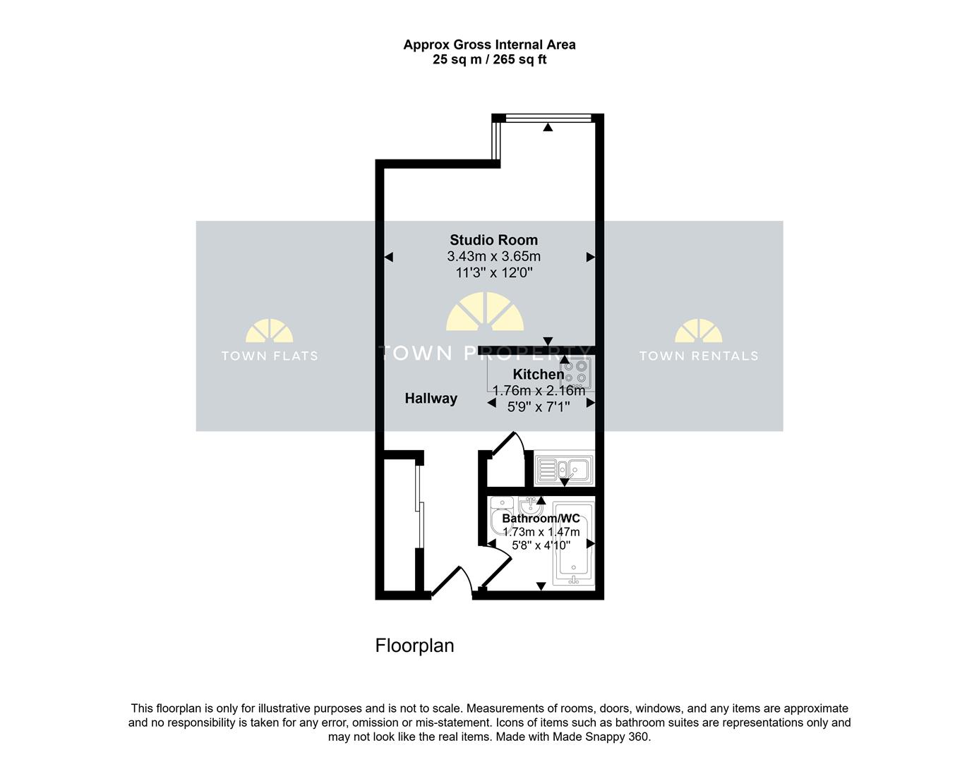 25, Windsor Court, 169 Langney Road, Eastbourne floorplan