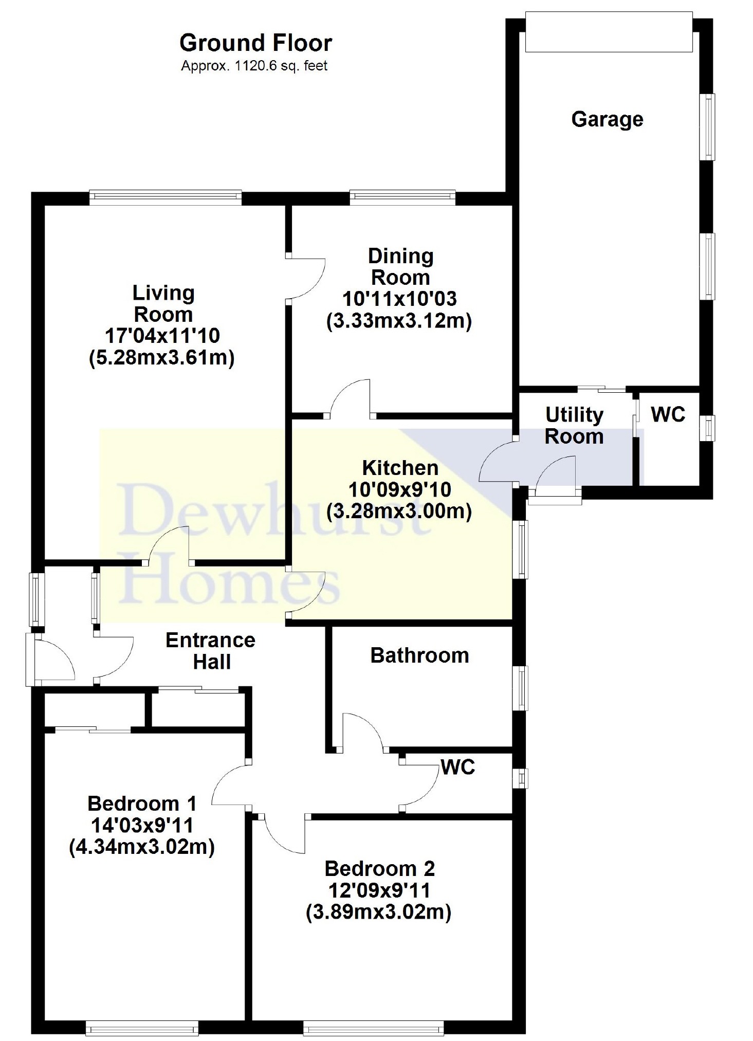 2 Bedrooms Detached bungalow for sale in Yewlands Drive, Garstang, Preston PR3