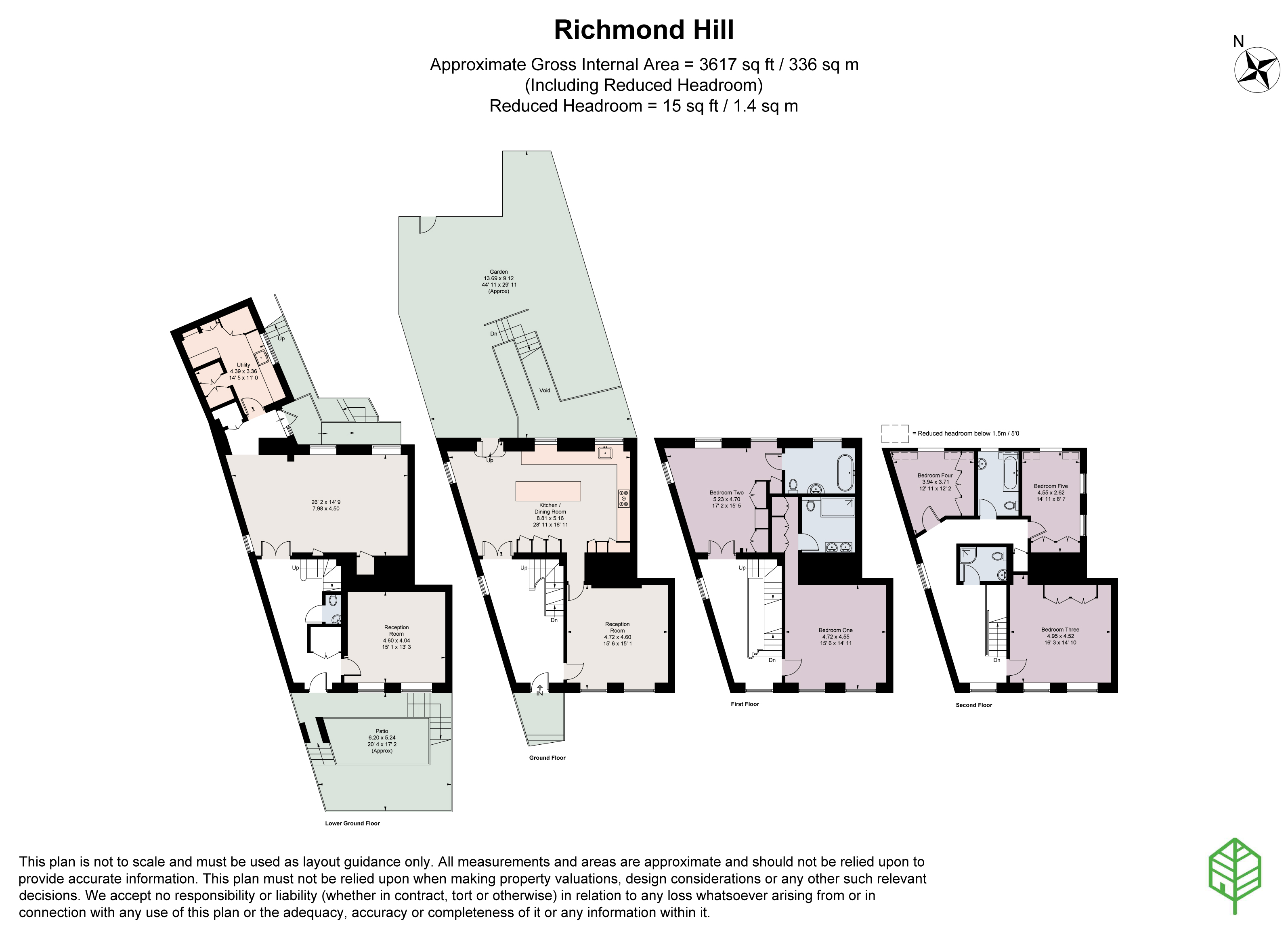2, Richmond Hill, Surrey floorplan