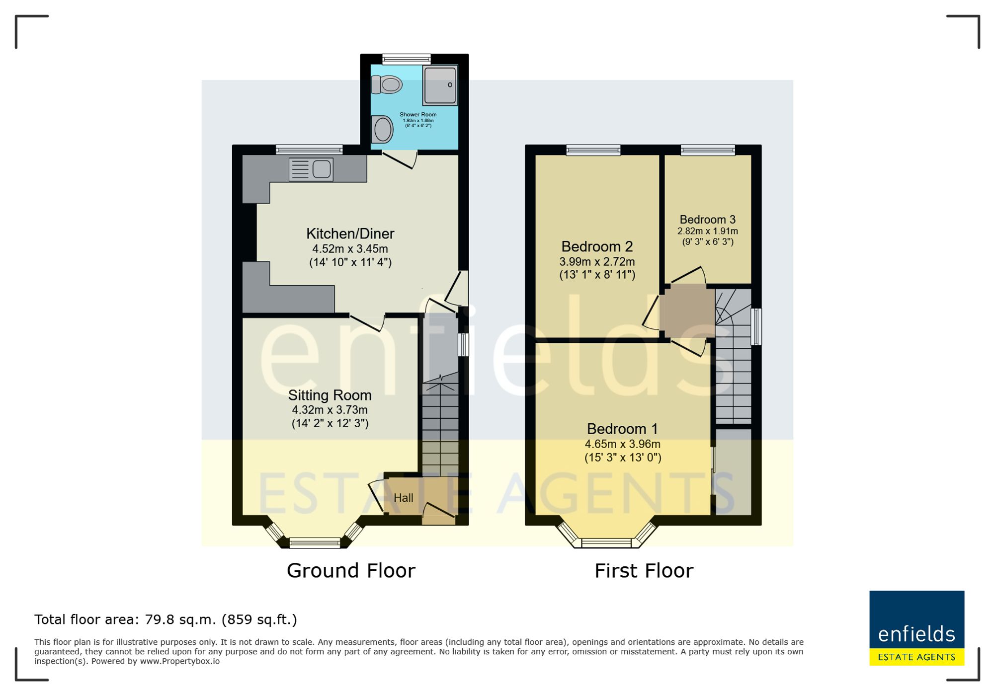 104 Portland Road, Bournemouth floorplan