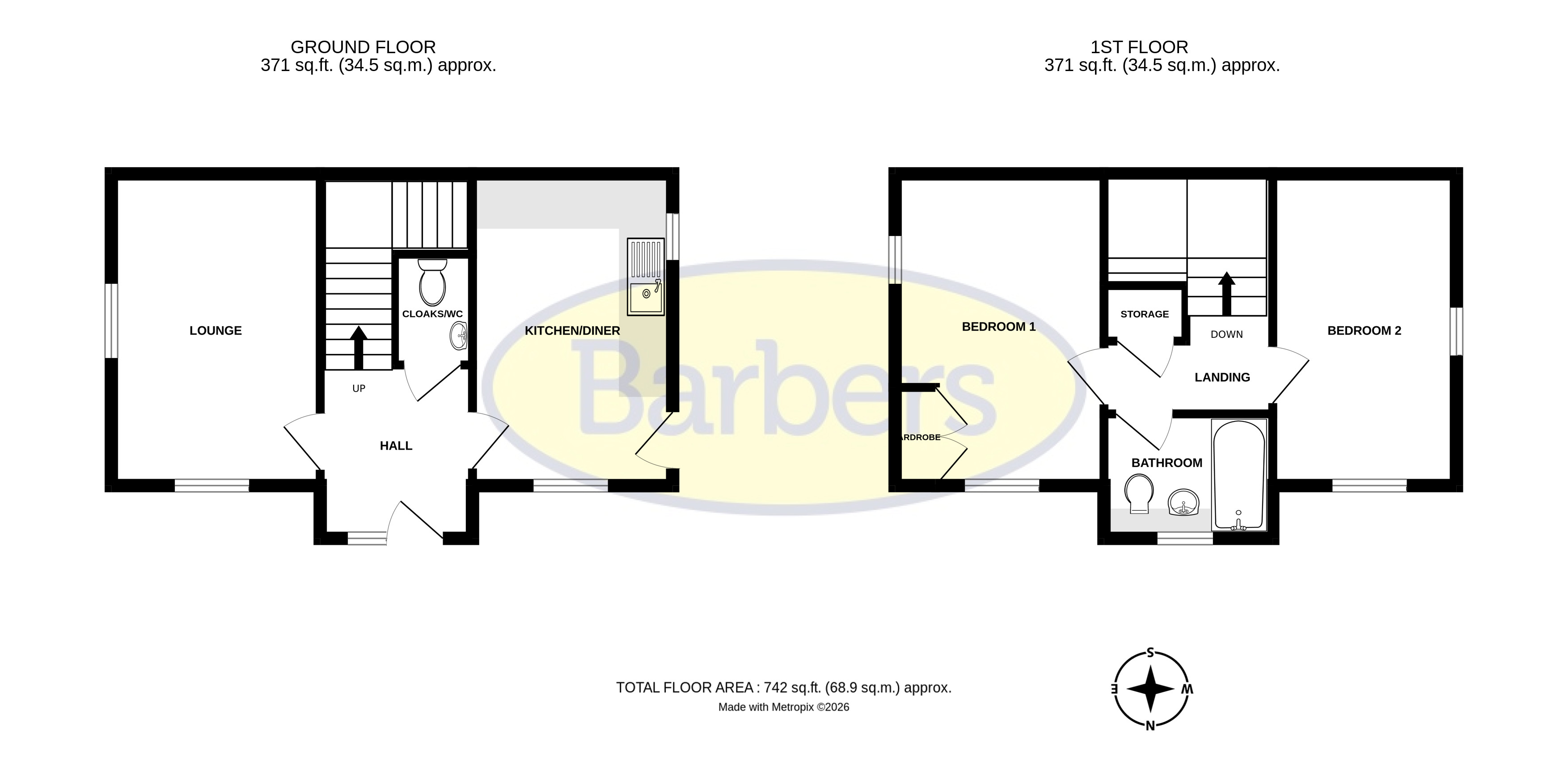 14, Parkland Avenue, Telford floorplan