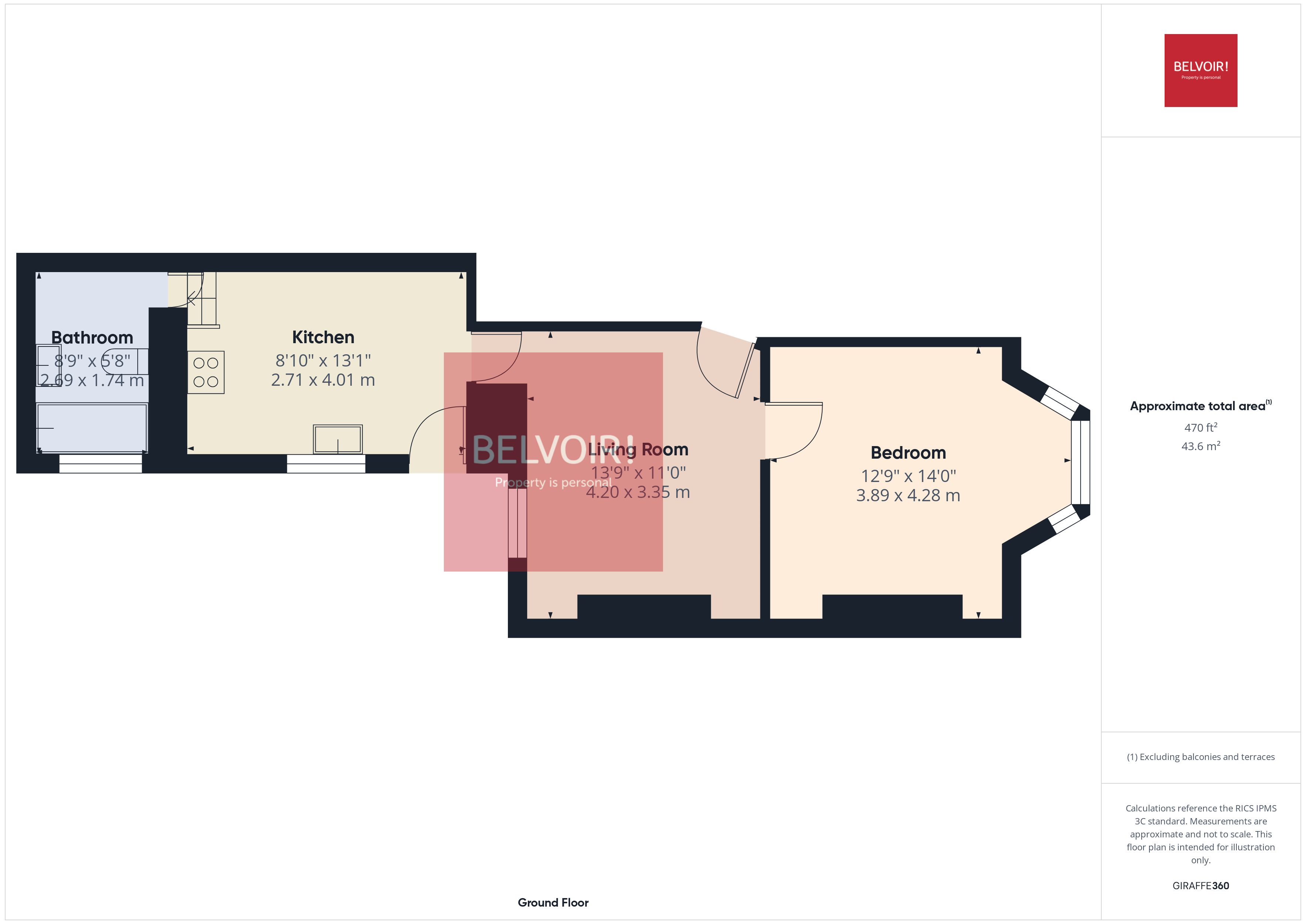 Ground Floor Apartment, 29, Langland Road, Swansea floorplan