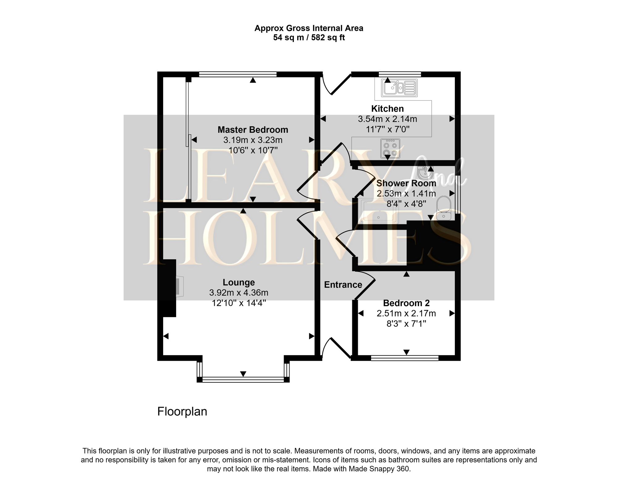 52 Black Road, Hebburn floorplan