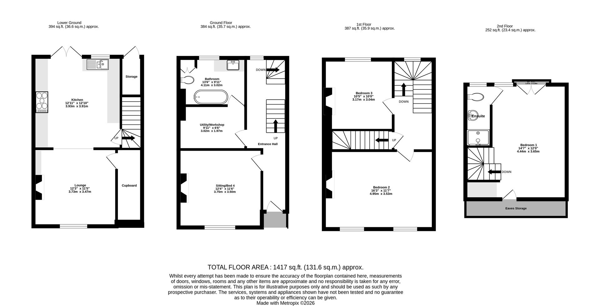 45, Vine Street, York floorplan