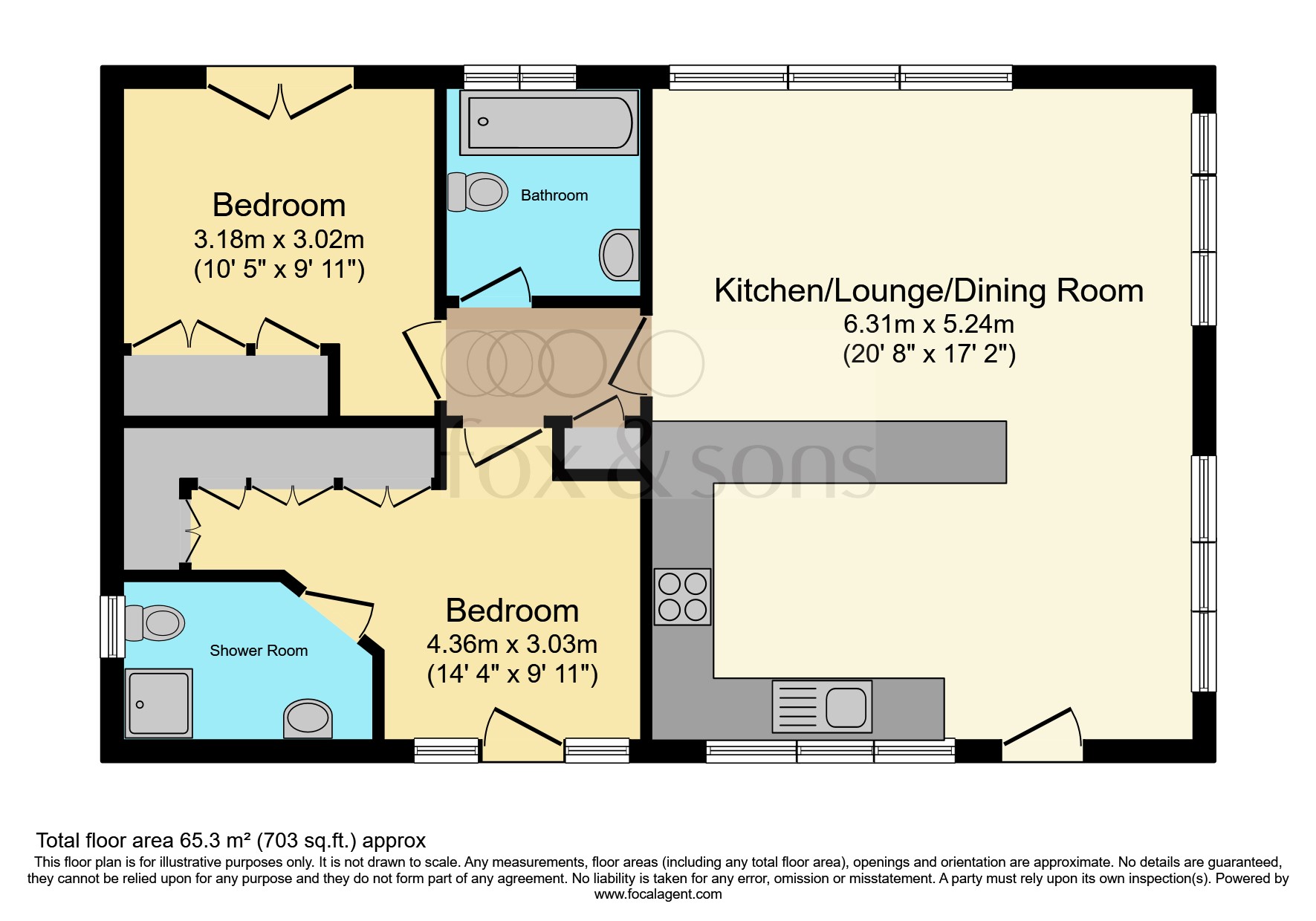 27, Laburnum Court, Horley floorplan