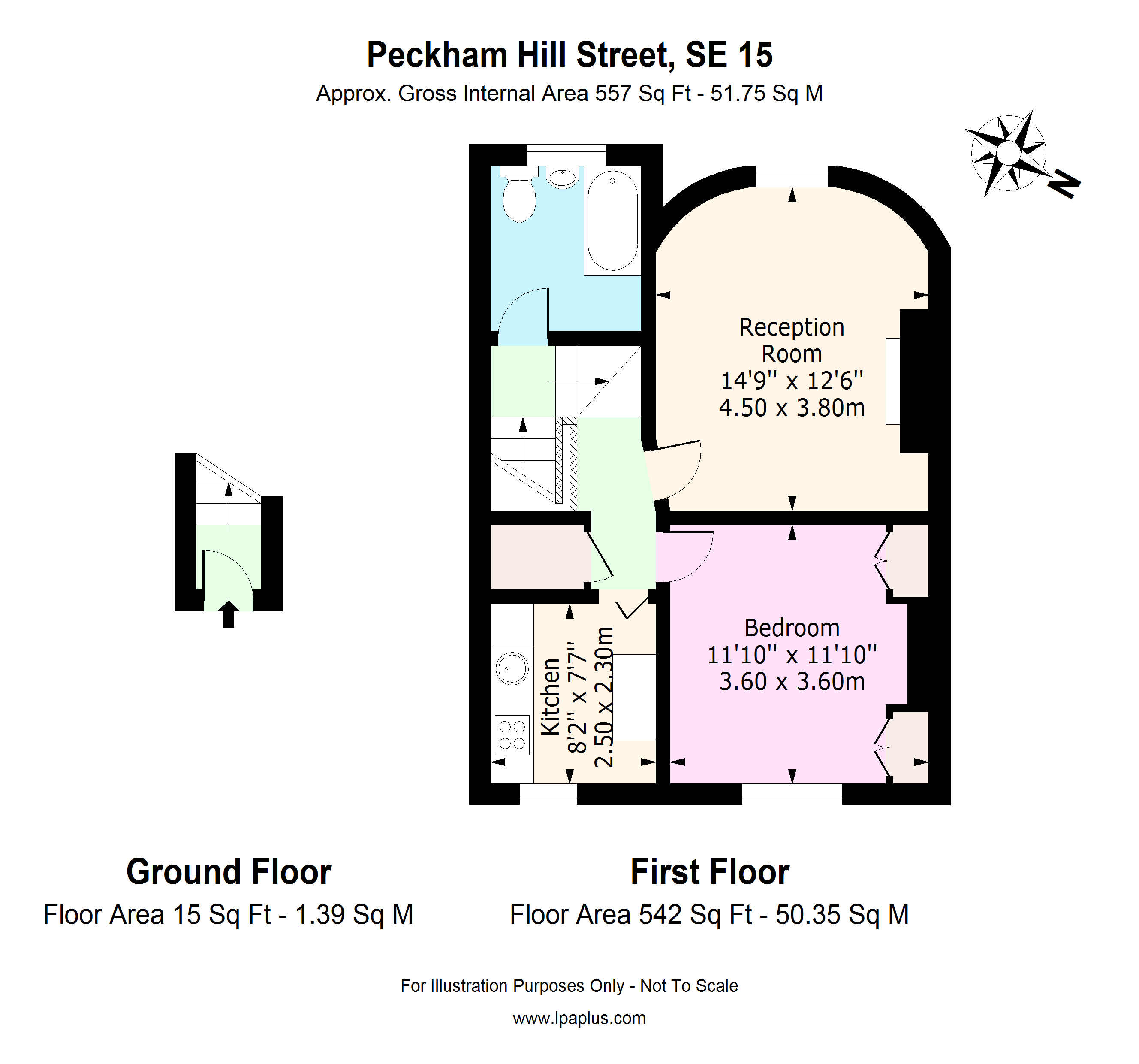 1 Bedrooms Flat to rent in Peckham Hill Street, Peckham, London SE15