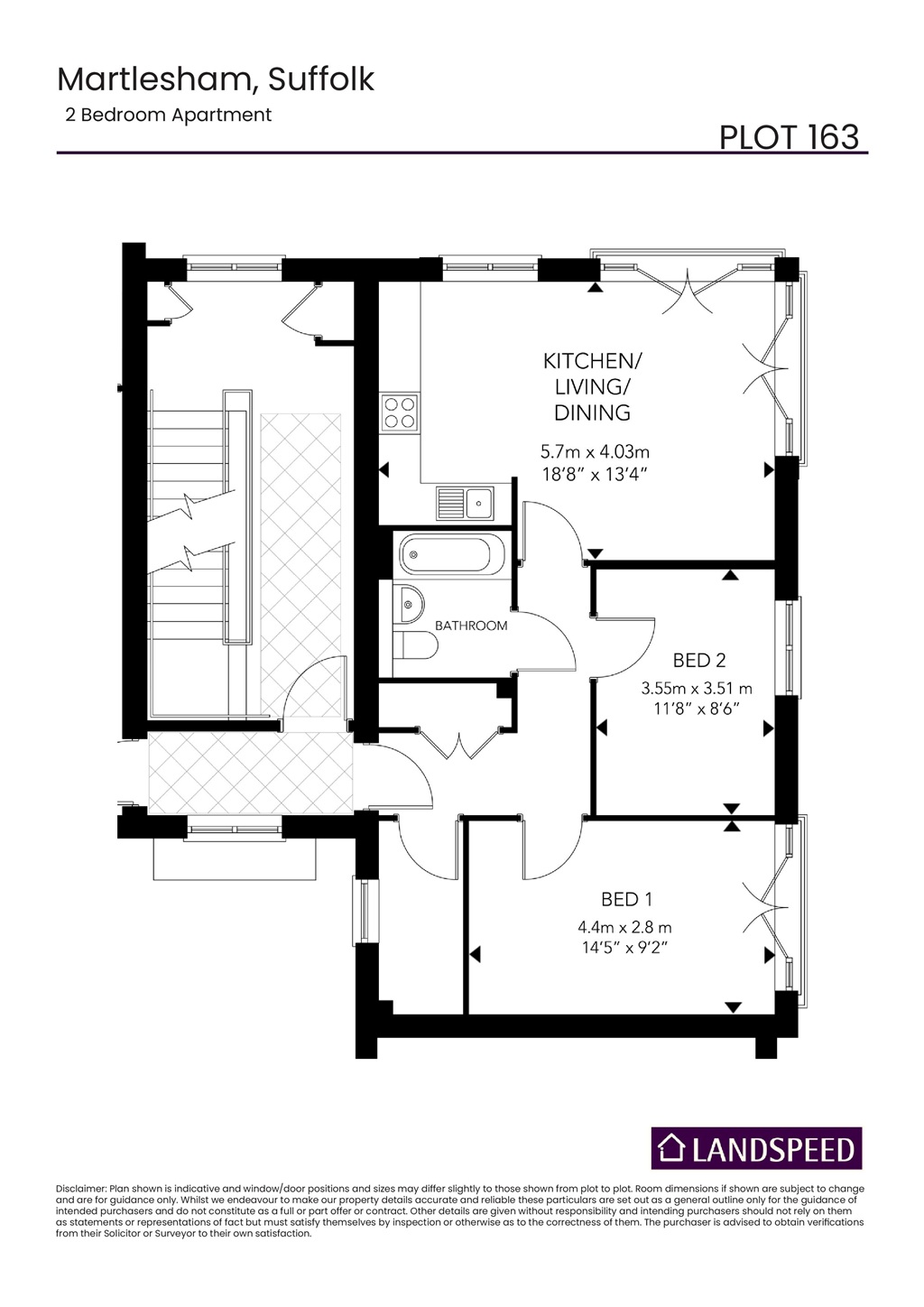 Plot 163a, Affordable Housing, Brightwell Lakes, Ipswich floorplan