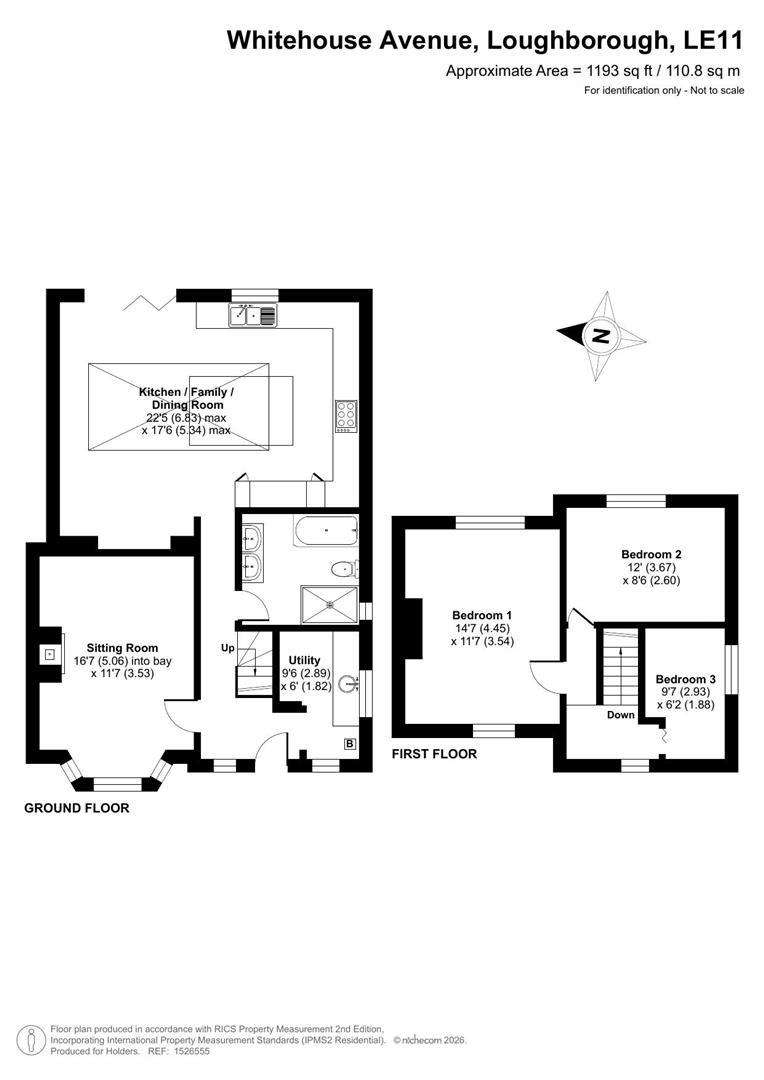 27, Whitehouse Avenue, Loughborough floorplan