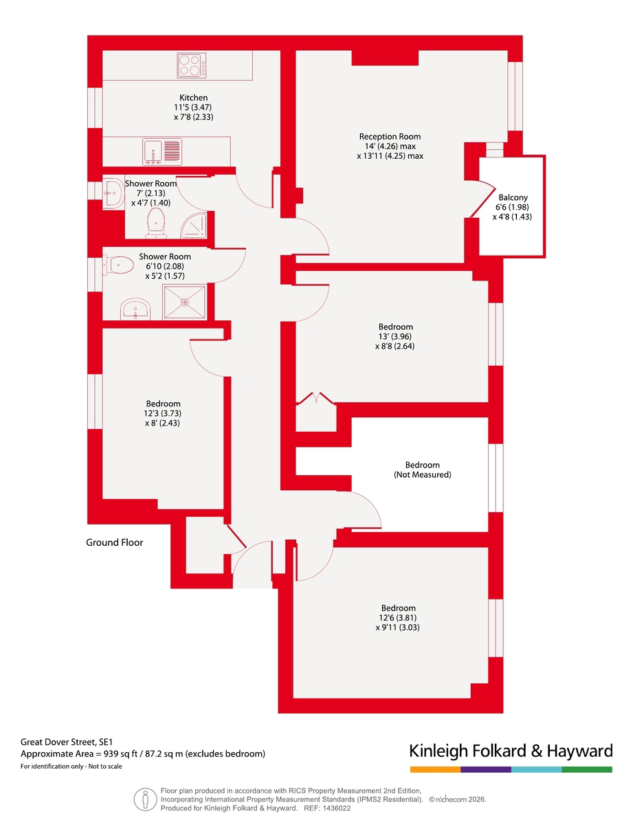 Flat 25, Selbourne House,, Great Dover Street, London floorplan