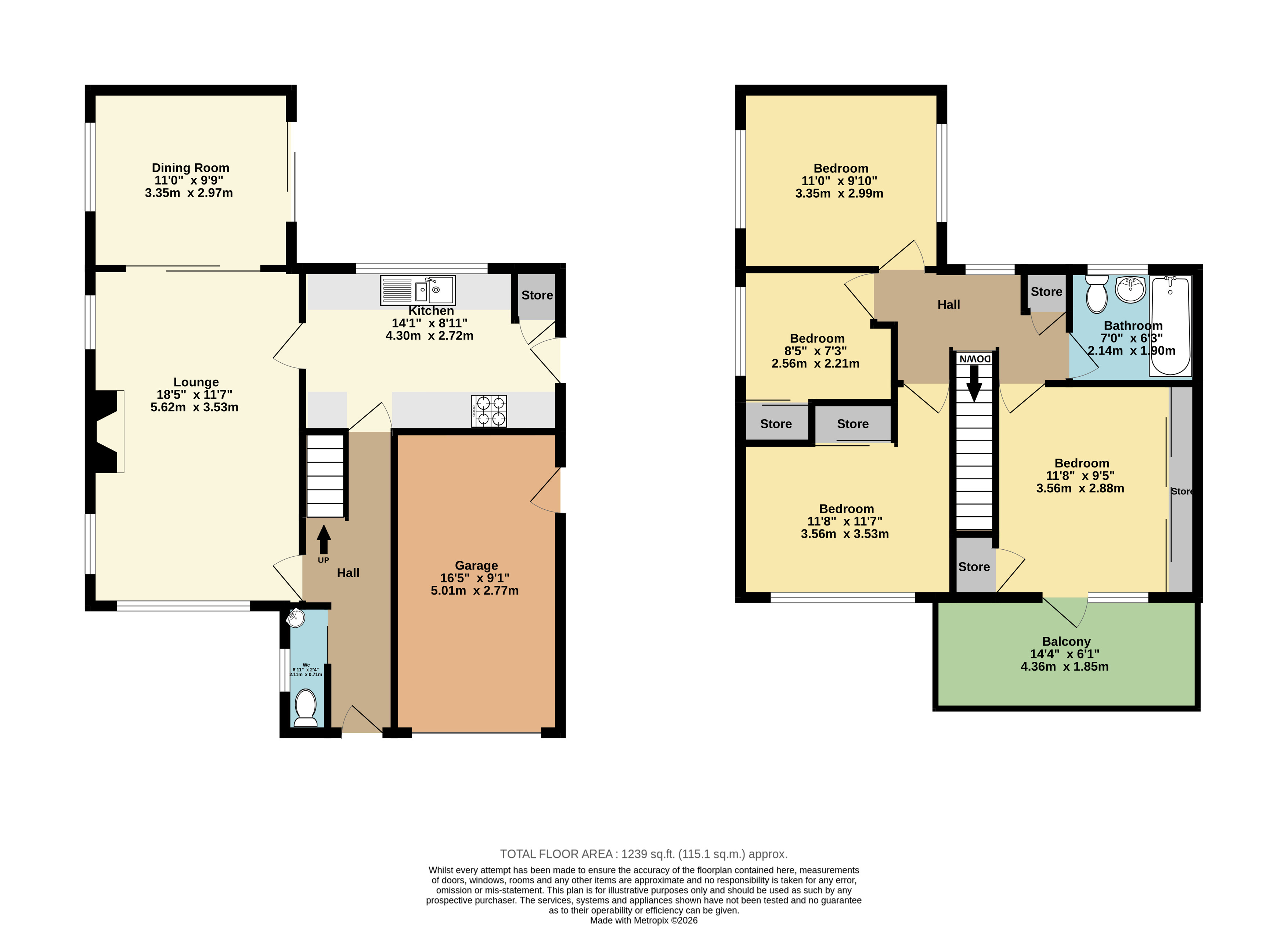 7, Randolph Close, Kent floorplan