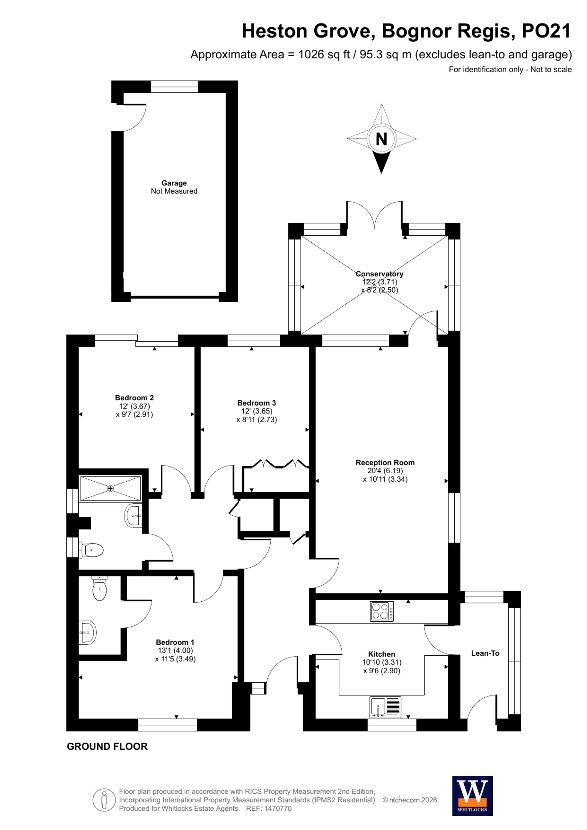 10 Heston Grove, Bognor Regis floorplan