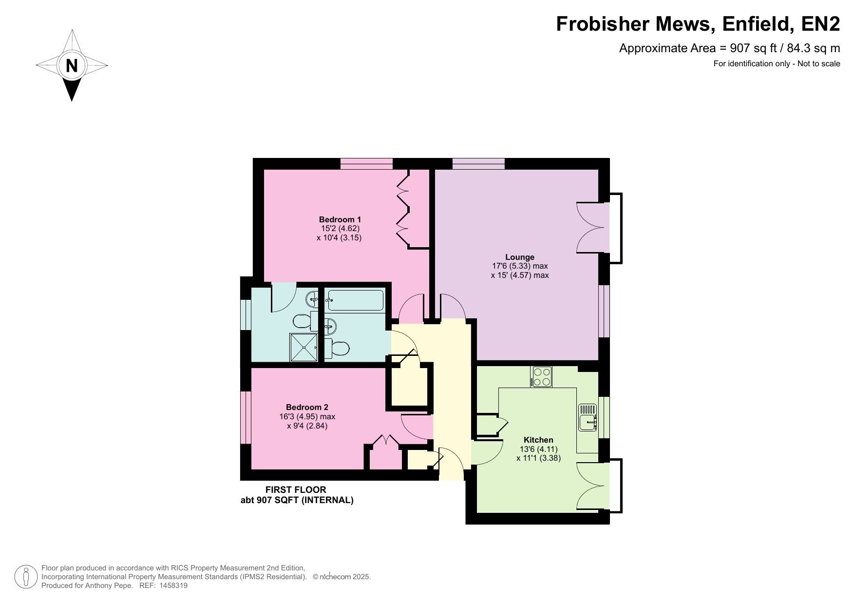 3, Frobisher Mews, Enfield floorplan