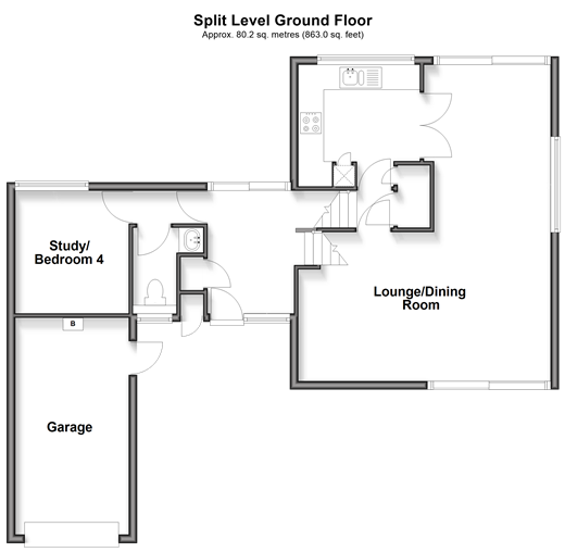 Dunedin Drive, Caterham floorplan