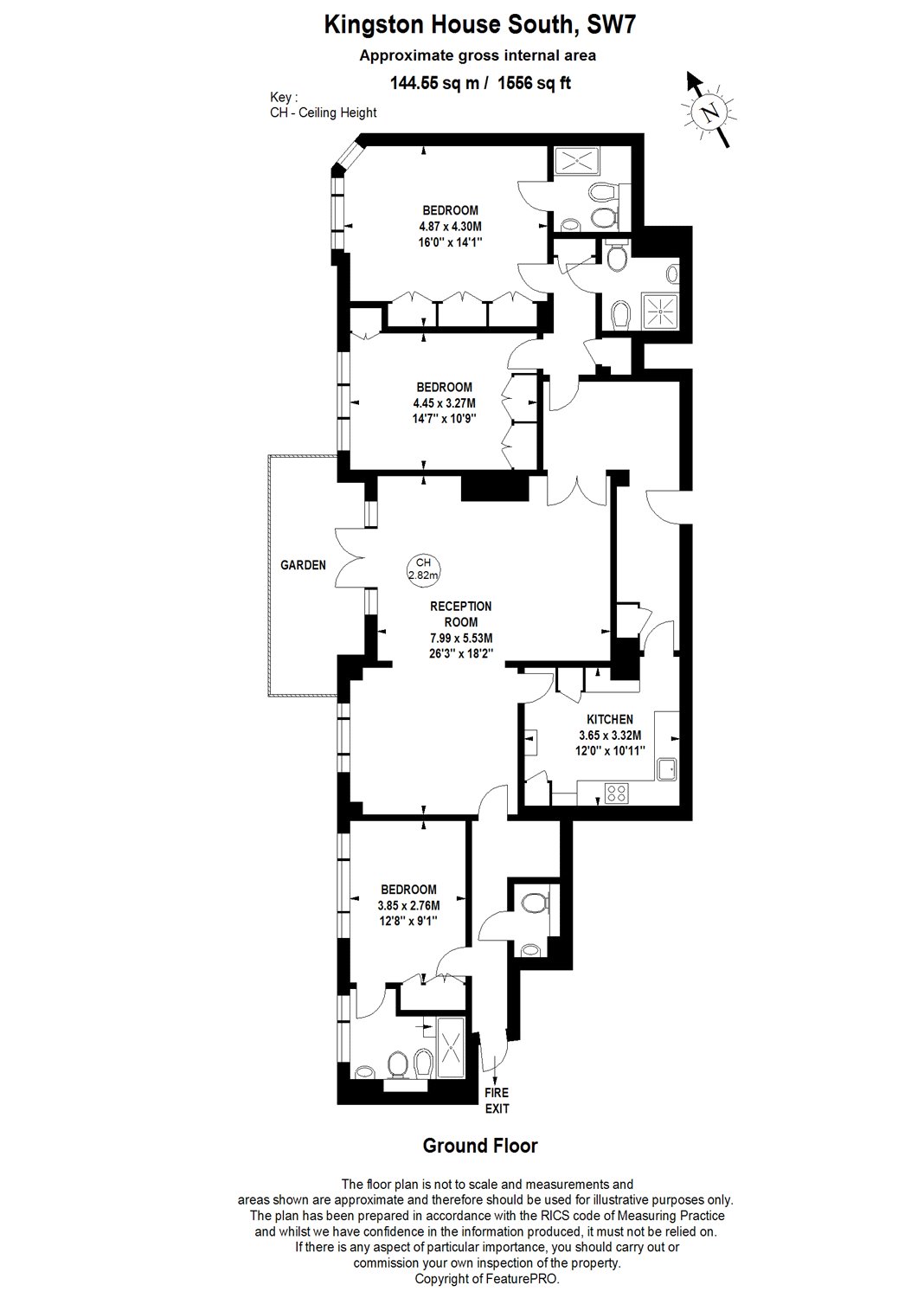 3 Bedrooms Flat to rent in Kingston House South, Ennismore Gardens, London SW7