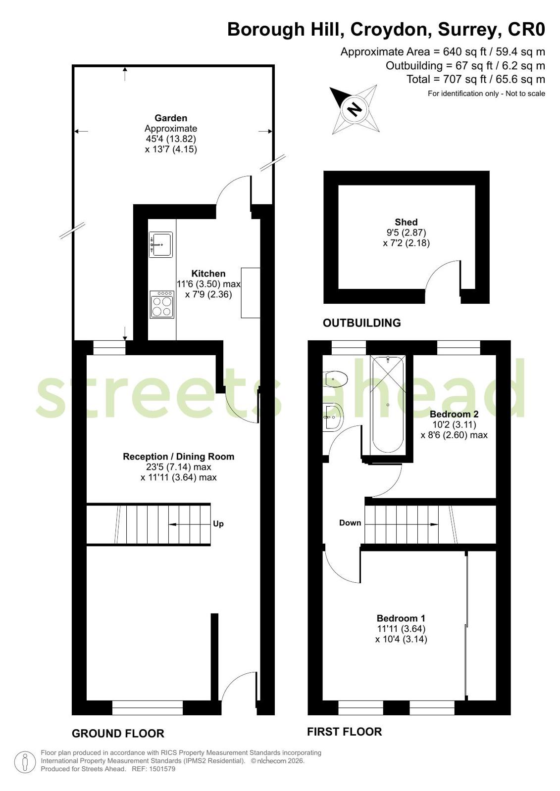75, Borough Hill, Surrey floorplan
