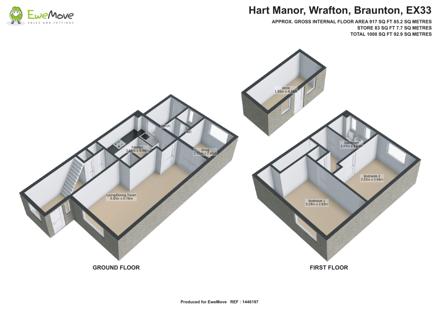 26, Hart Manor, Braunton floorplan