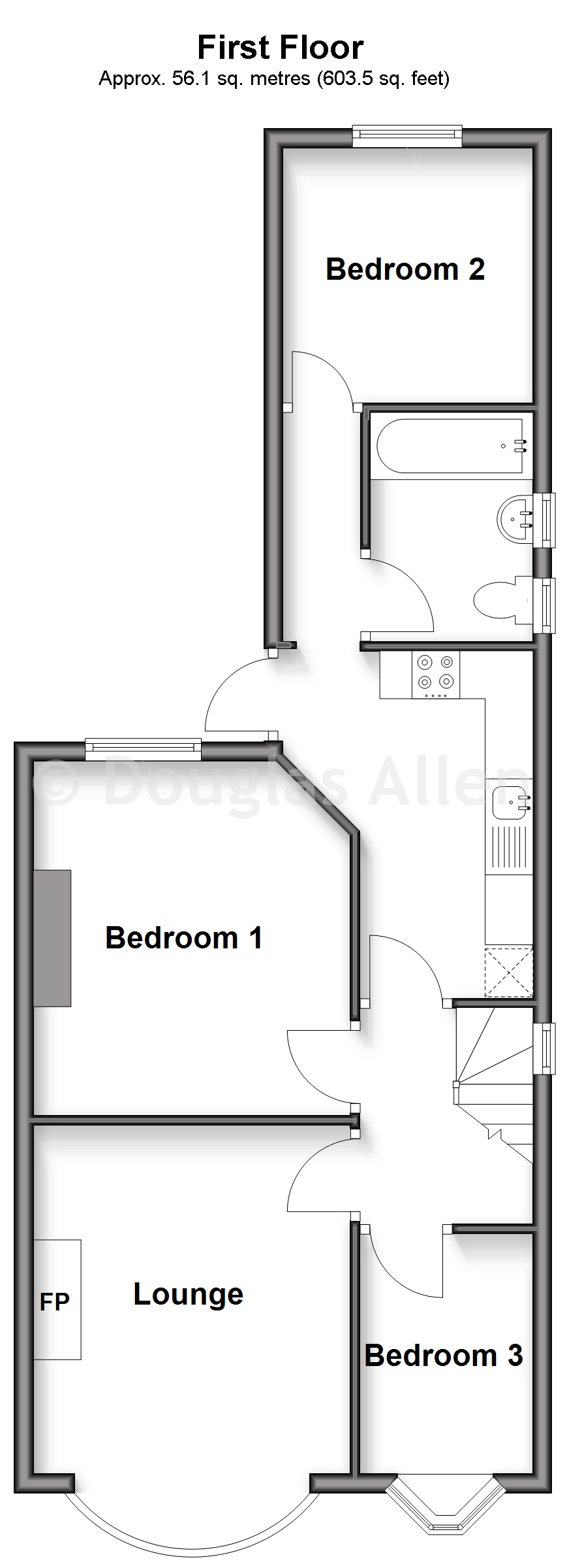 1A, Compton Avenue, Romford floorplan