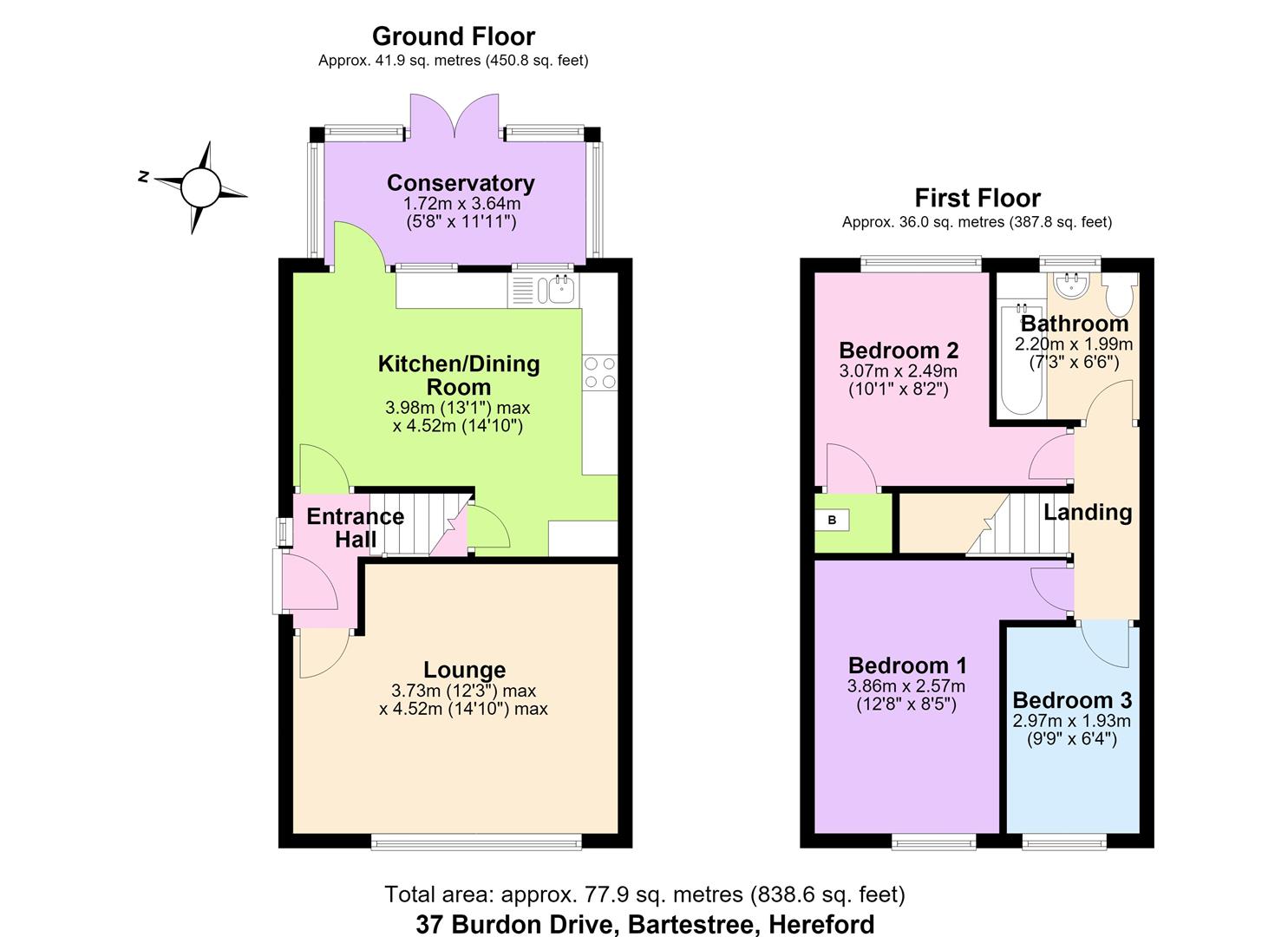 37, Burdon Drive, Hereford floorplan