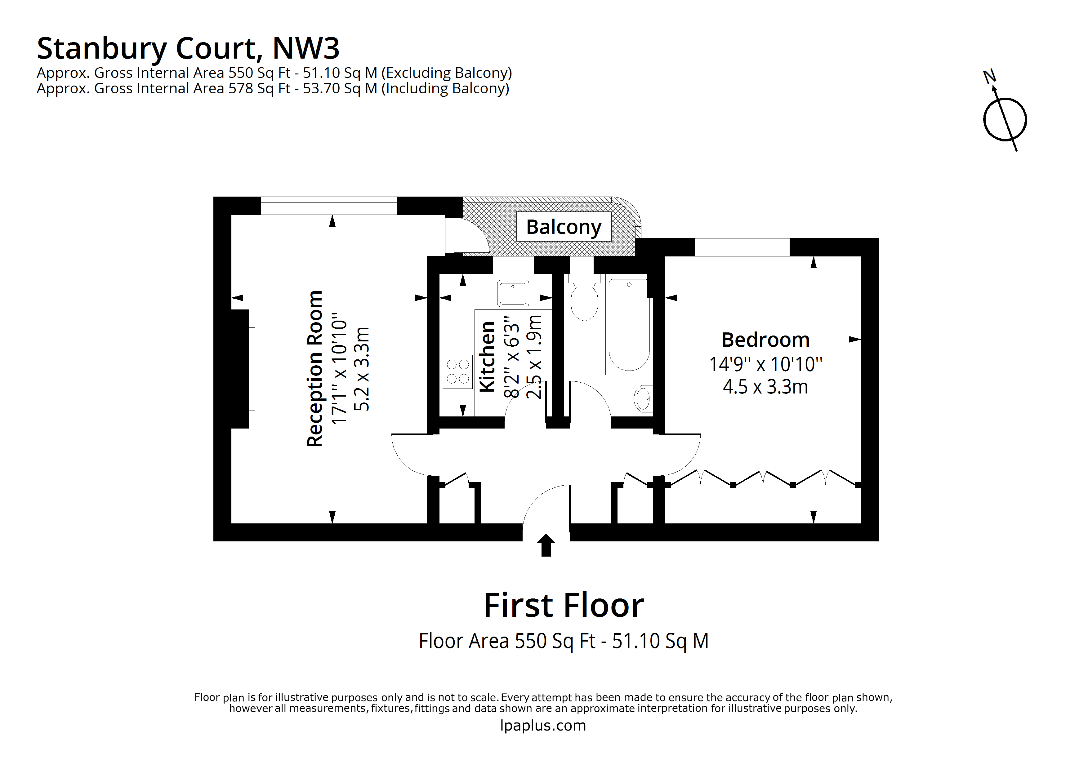 37, Stanbury Court, London floorplan