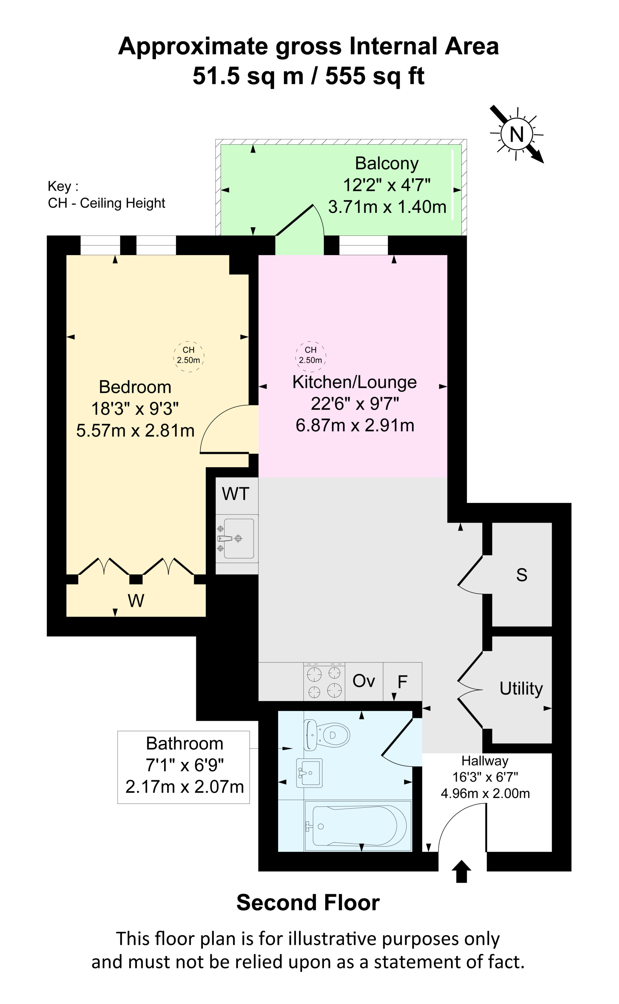 Apartment 0205 Ellipse House,, 2 Eden Place, London floorplan