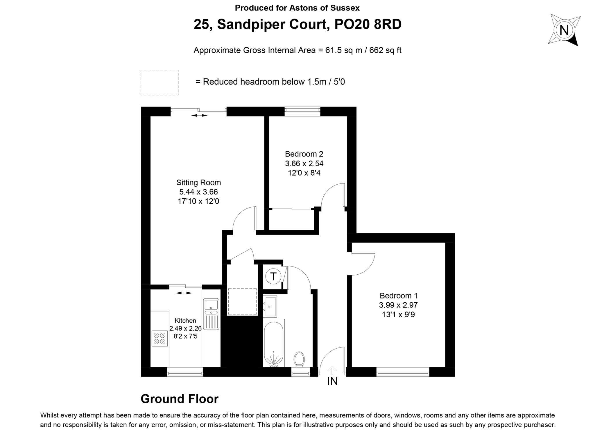 25, Sandpiper Court, Chichester floorplan