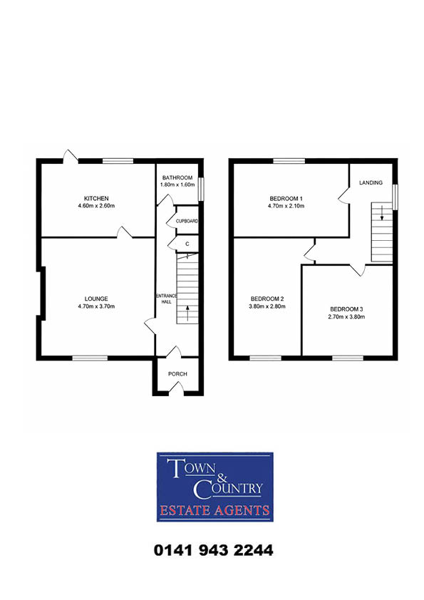 105, Lamont Road, Glasgow floorplan