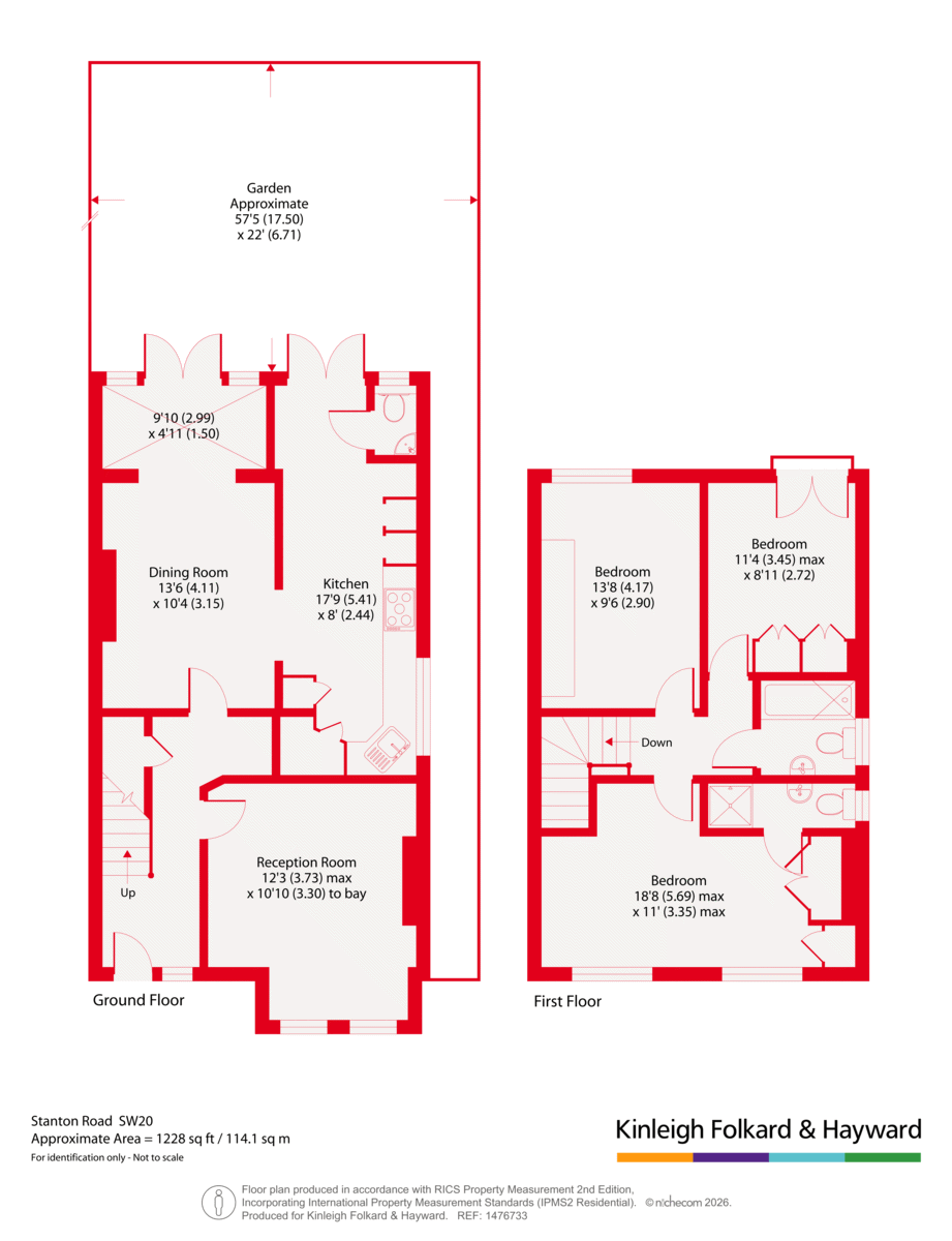 63, Stanton Road, London floorplan