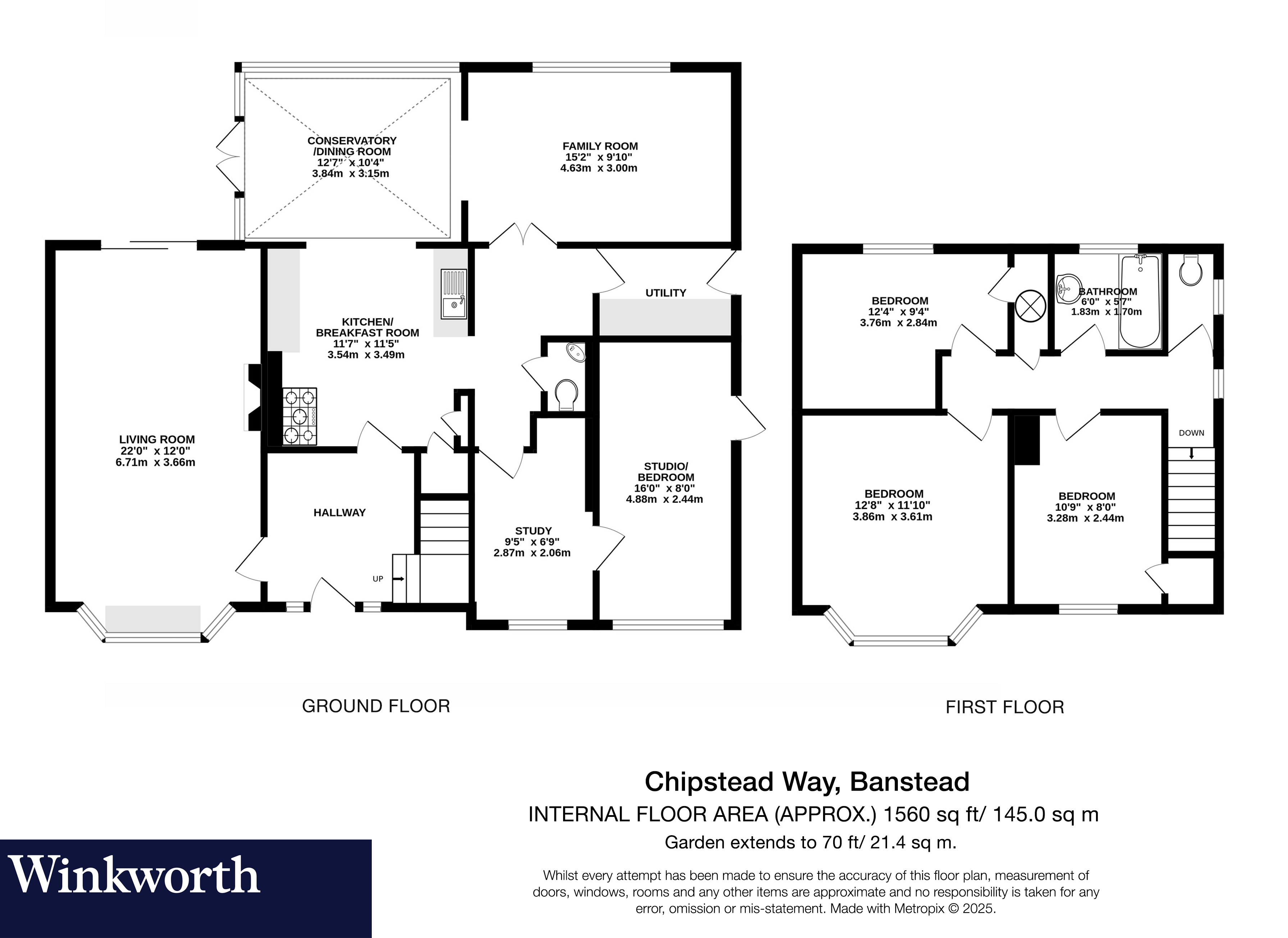 218, Chipstead Way, Surrey floorplan