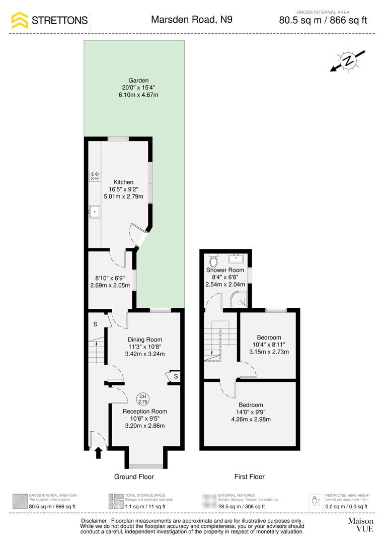 34, Marsden Road, London floorplan