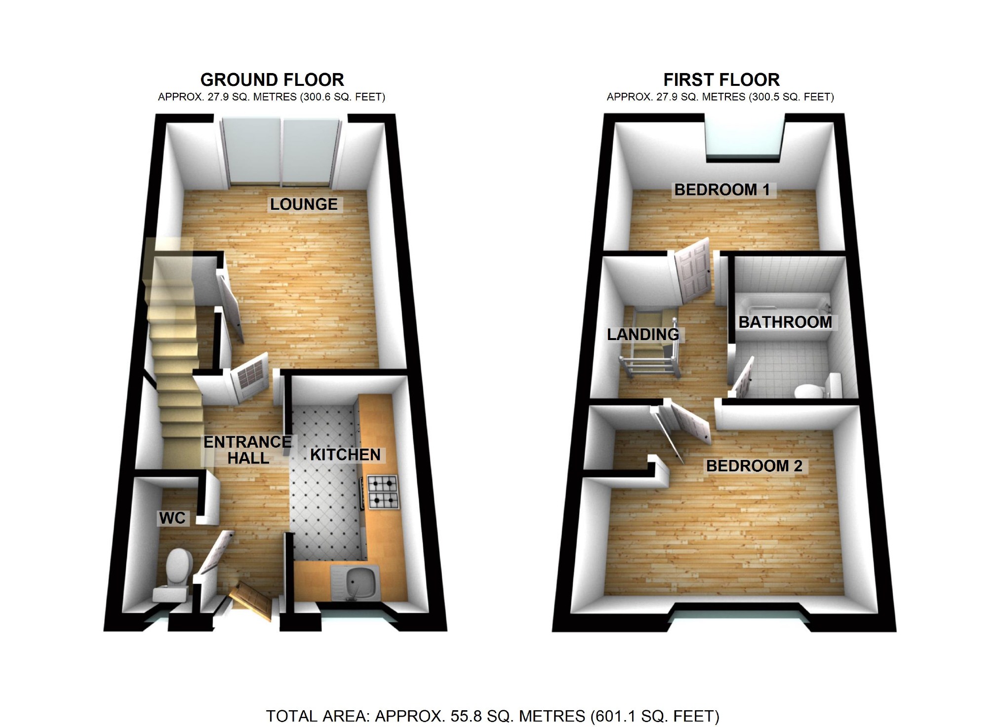 2 Bedrooms End terrace house for sale in Blenheim Road, Leighton Buzzard LU7