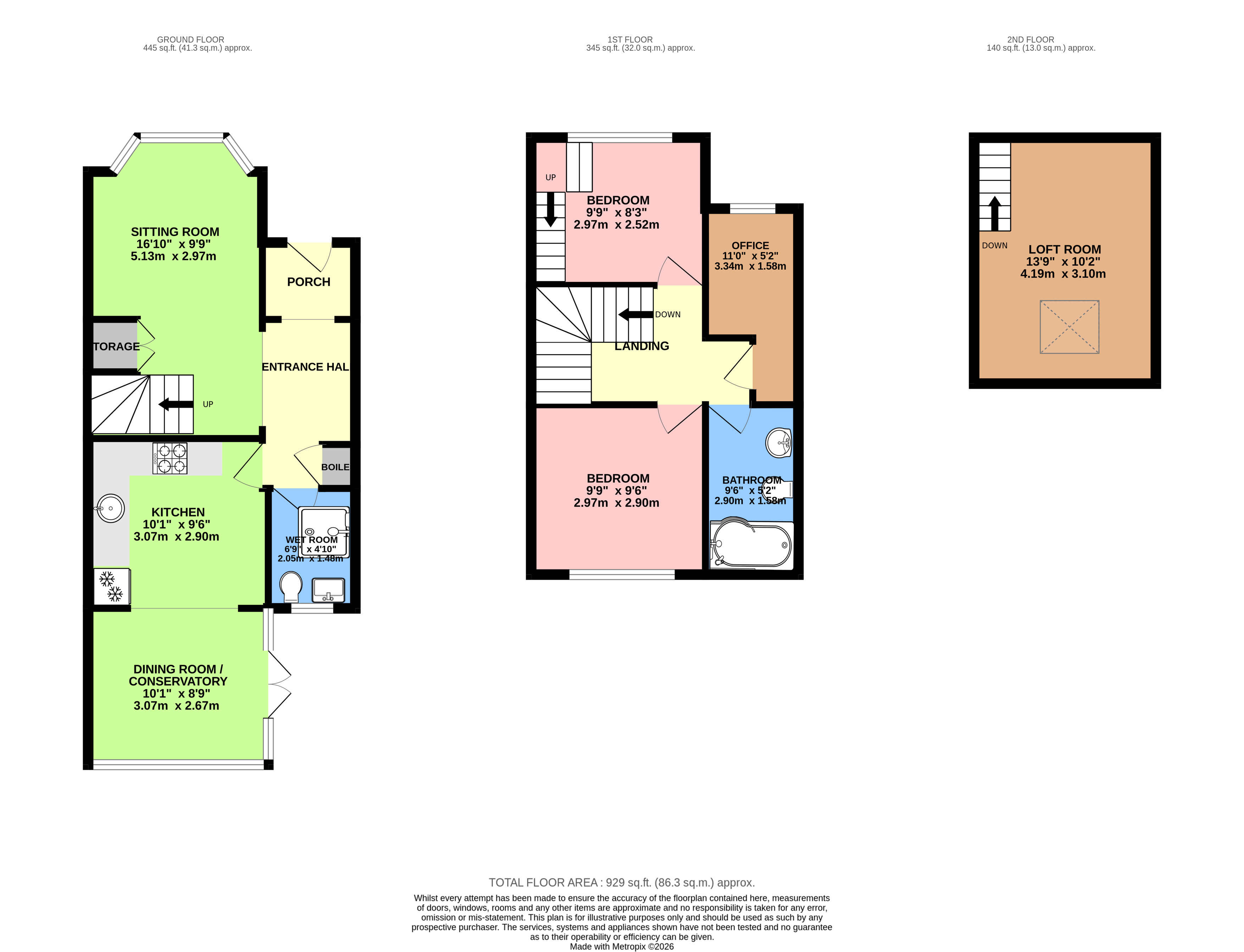17, Birkbeck Road, Middlesex floorplan