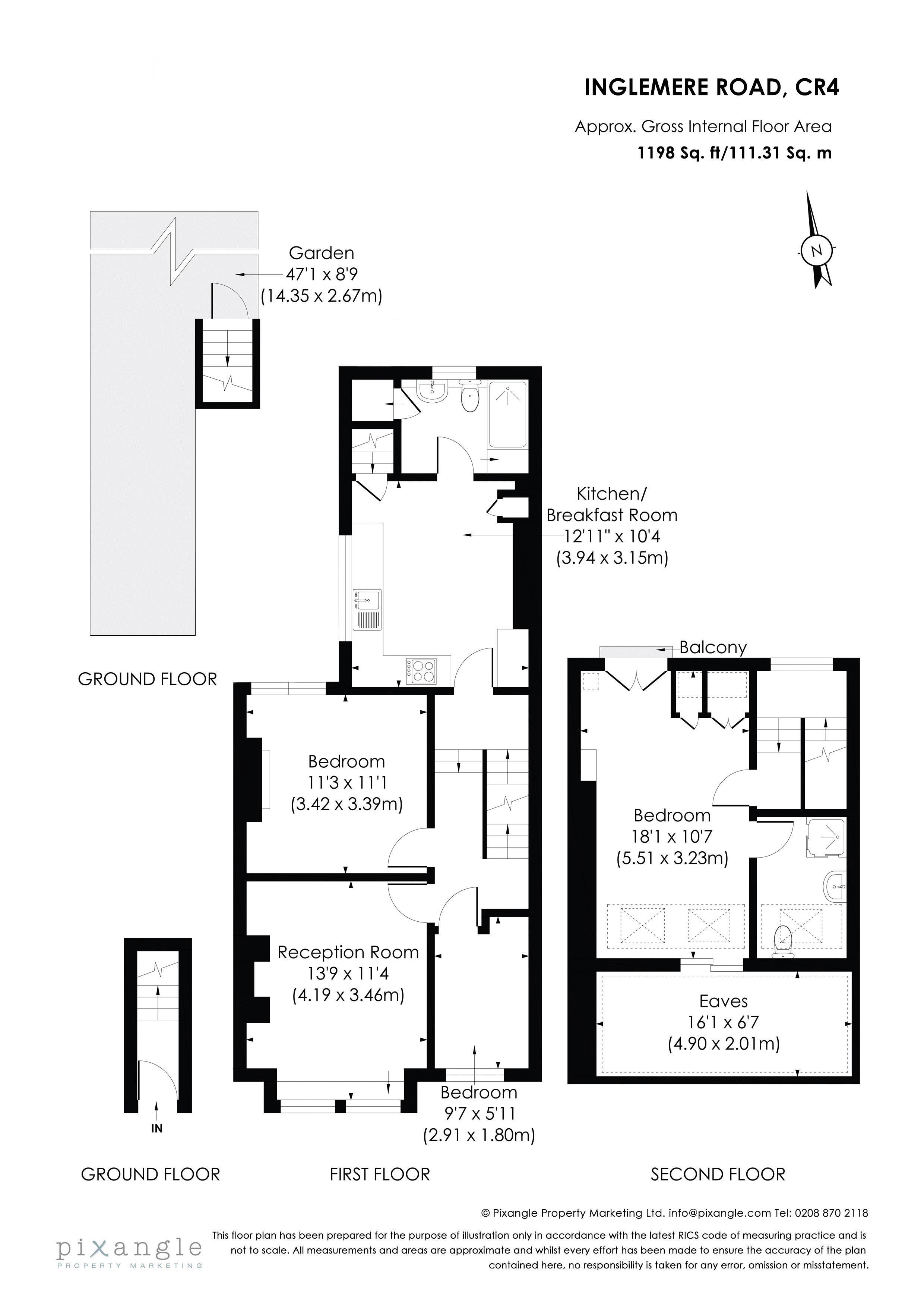 3 Bedrooms Flat for sale in Inglemere Road, Mitcham CR4