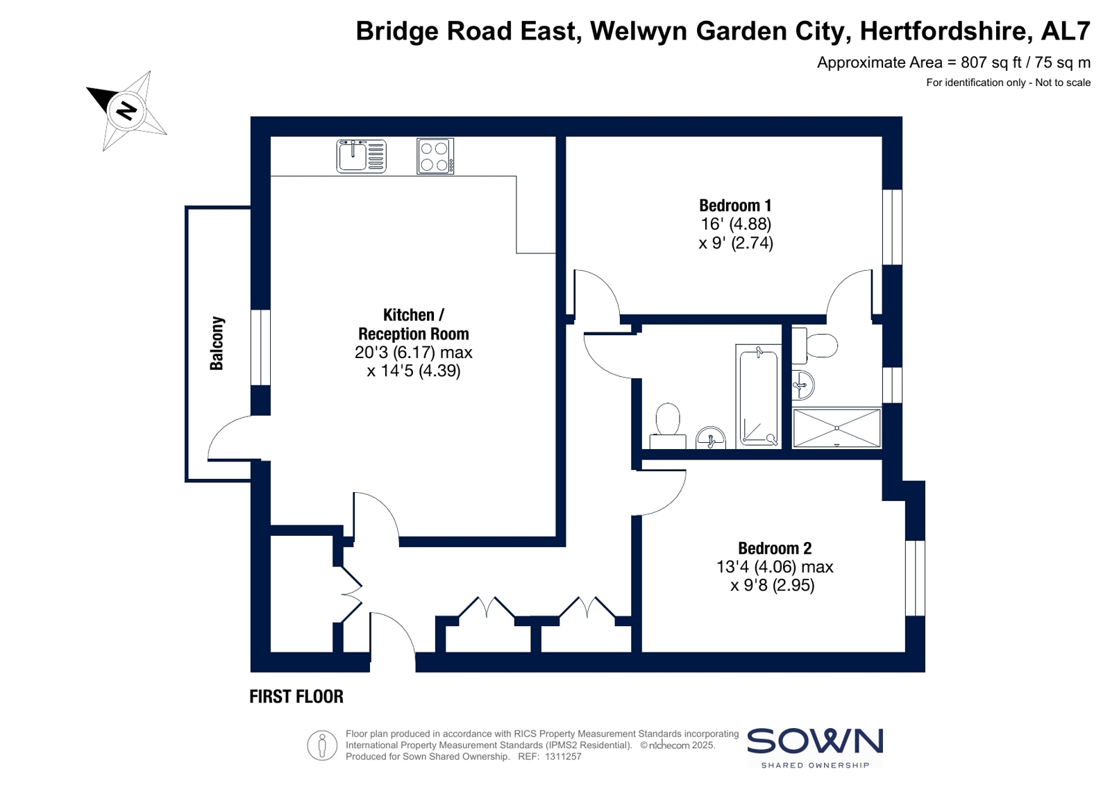 51, Bridge Road East, Welwyn Garden City, AL7 floorplan