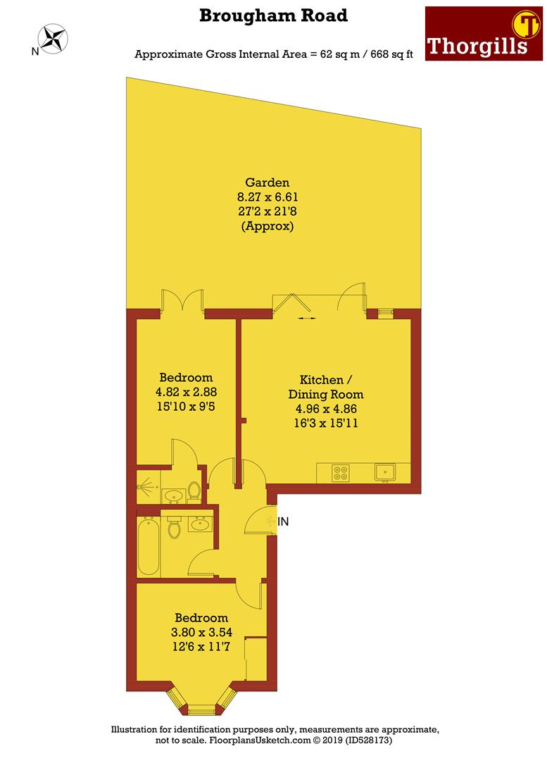 2 Bedrooms Flat to rent in Brougham Road, London W3