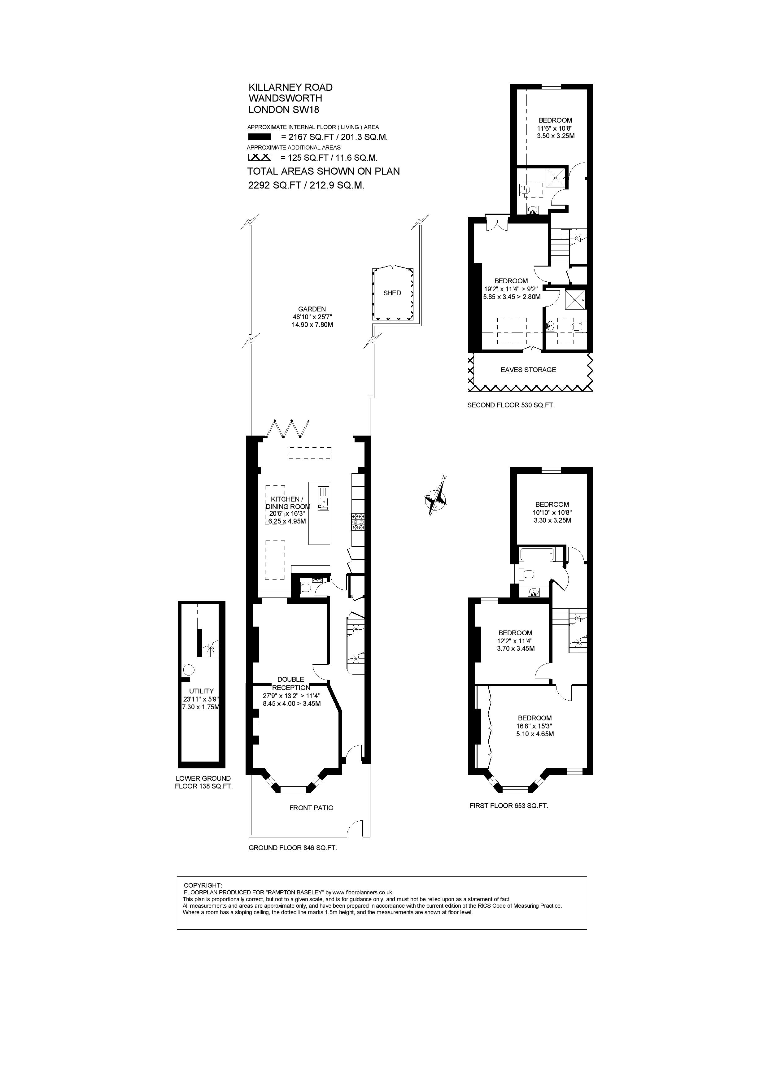 16, Killarney Road, London floorplan